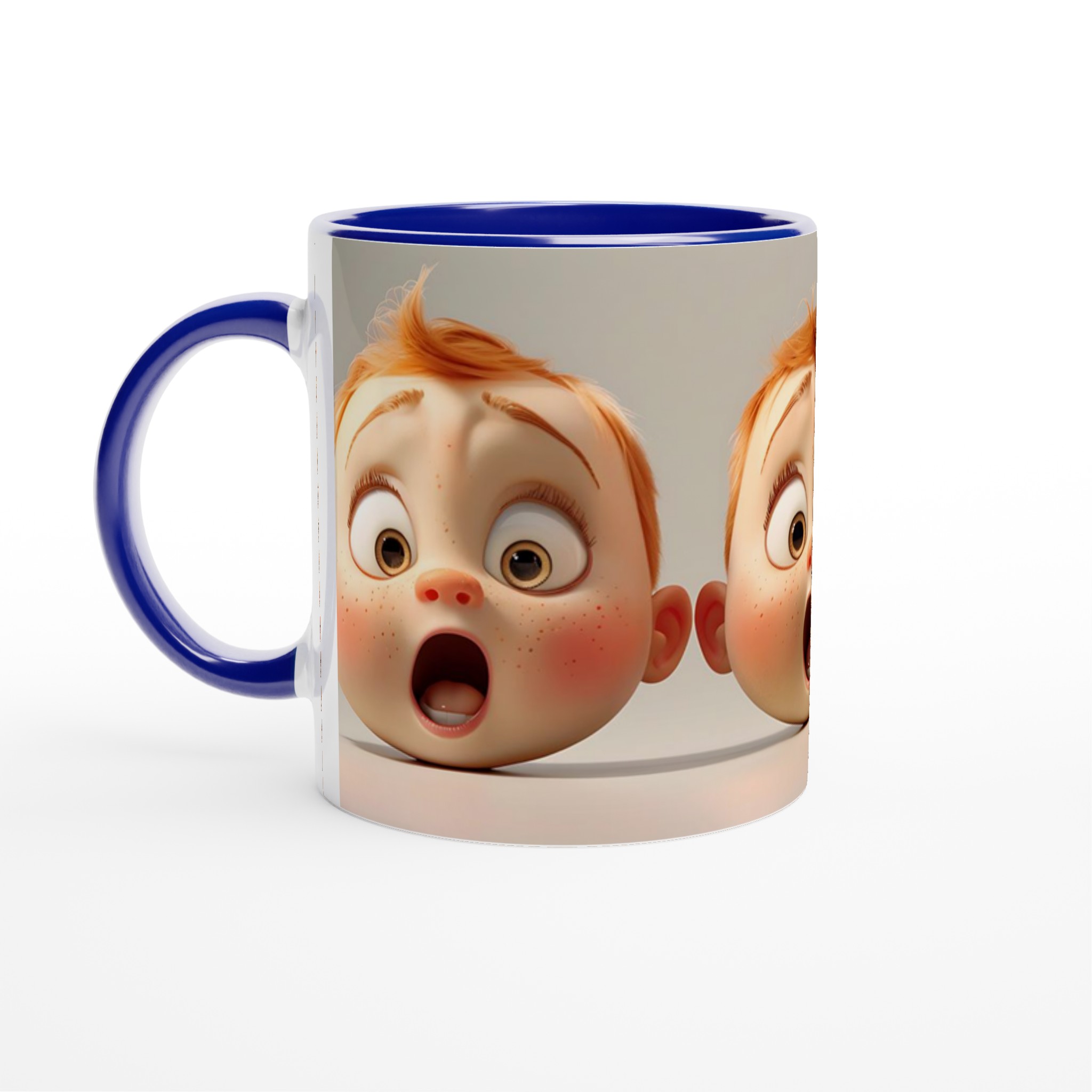 Förvånade Ansikten: Charmig 11oz Keramisk Mugg för Ditt Kaffe, Tillgänglig i Flera Färger! 2 47e162ca-b309-4d67-b17b-9d155021d525
