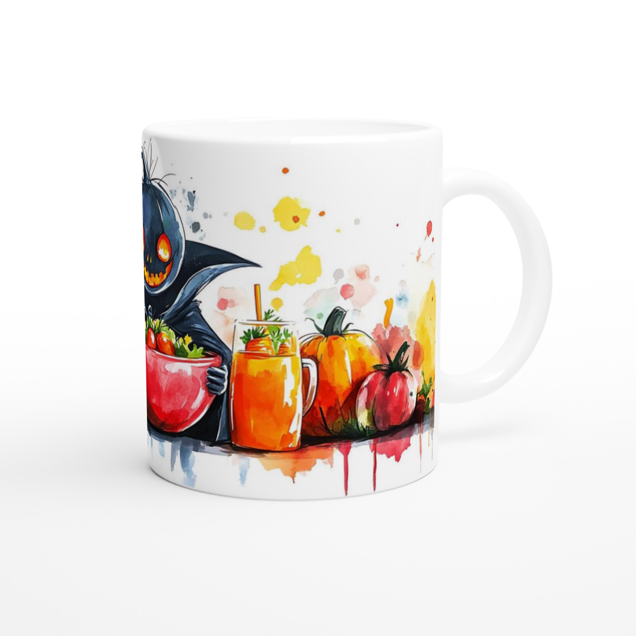 Glad Halloween Keramisk Mugg - Rolig Pumpa & Hälsosamma Drycker i Din Favoritfärg 9 484c6284-61da-409b-8207-e0af7af37462
