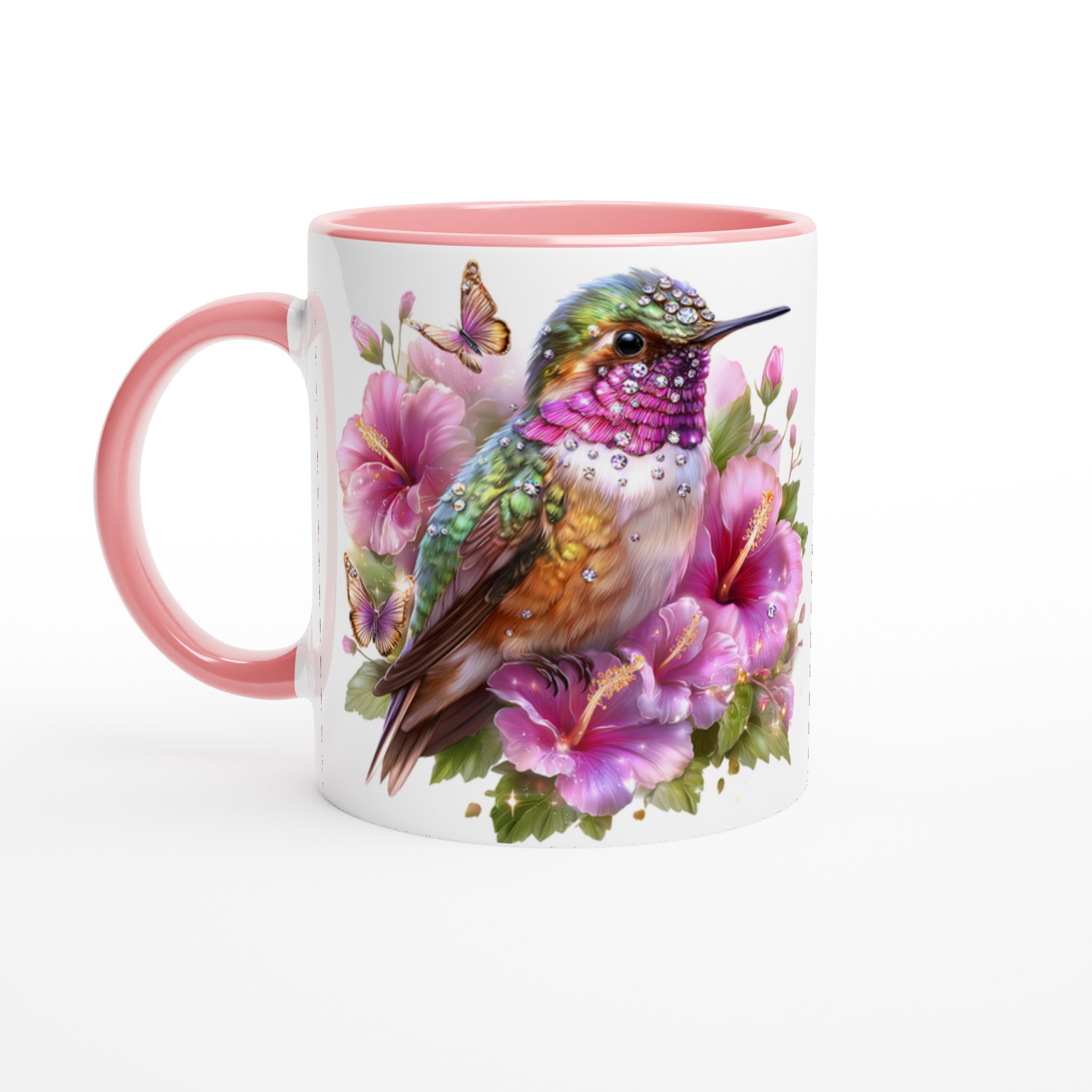 Glittrande Kolibrimugg – Vårblommor & Fjärilar i Premium Keramik – Välj Din Färg! 6 484d7916-f75c-4d28-bde0-69d150b5f6b4