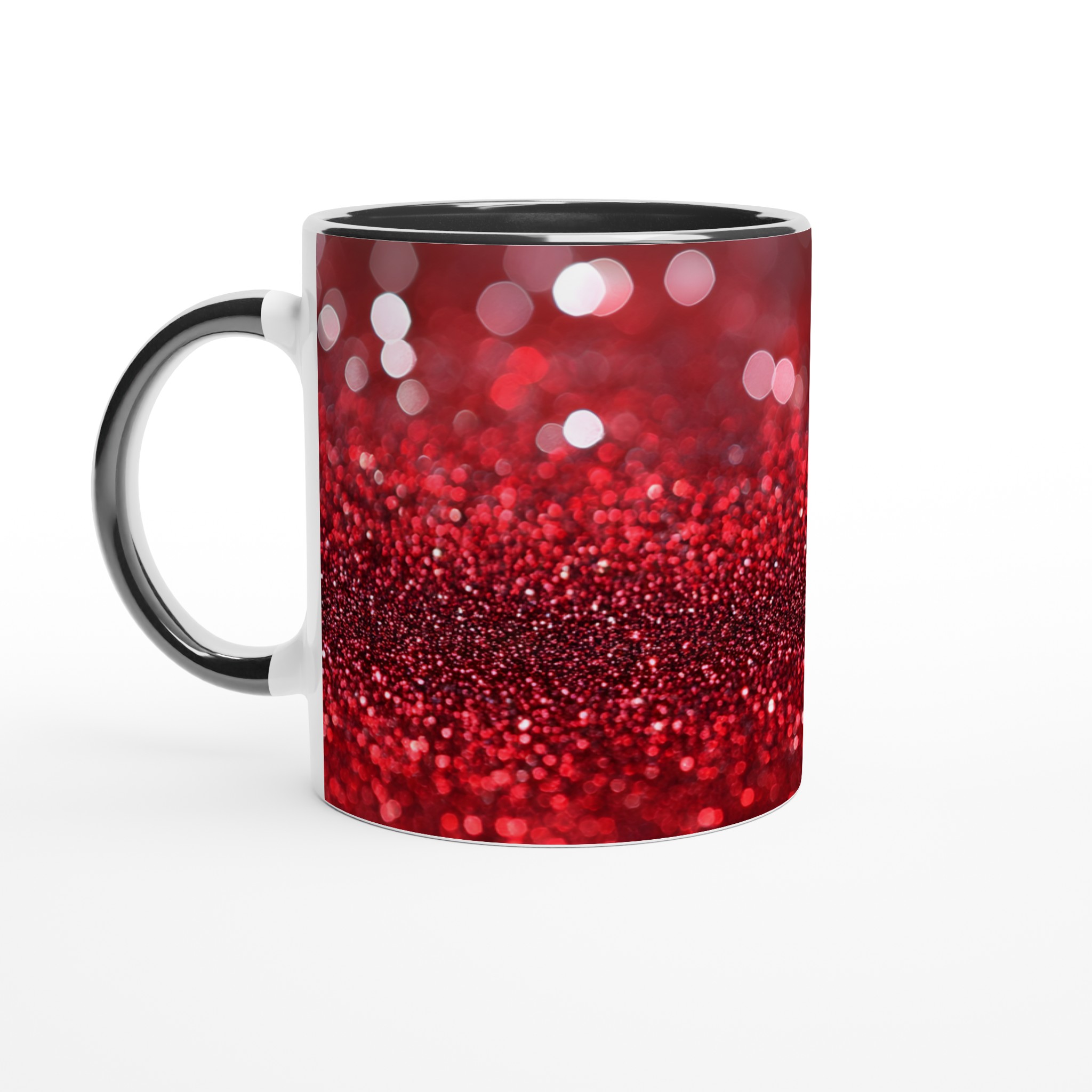 Glittrande Keramikmugg i 11oz – Strålande Red Glitter Design i Flera Färger 4 4851296b-ebba-407e-b582-ea9f66af614c