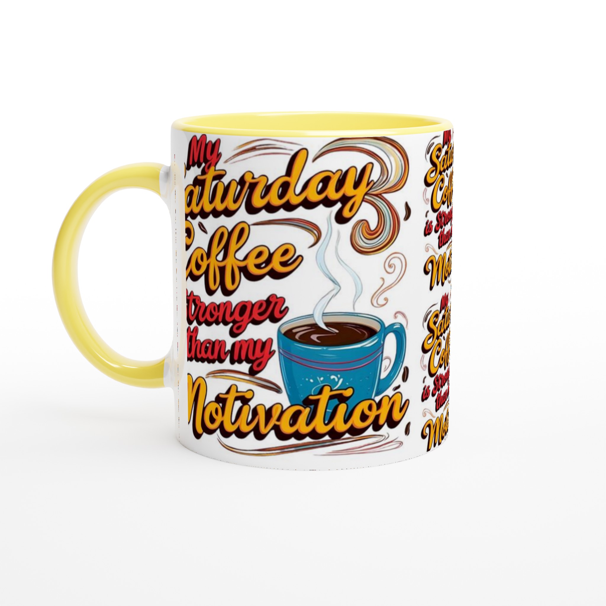 My Saturday Coffee 11oz Ceramic Mug – Bold Typography & Vibrant Blue Cup Design 3 48534cf6-b7a3-456c-9056-af2d628f6485