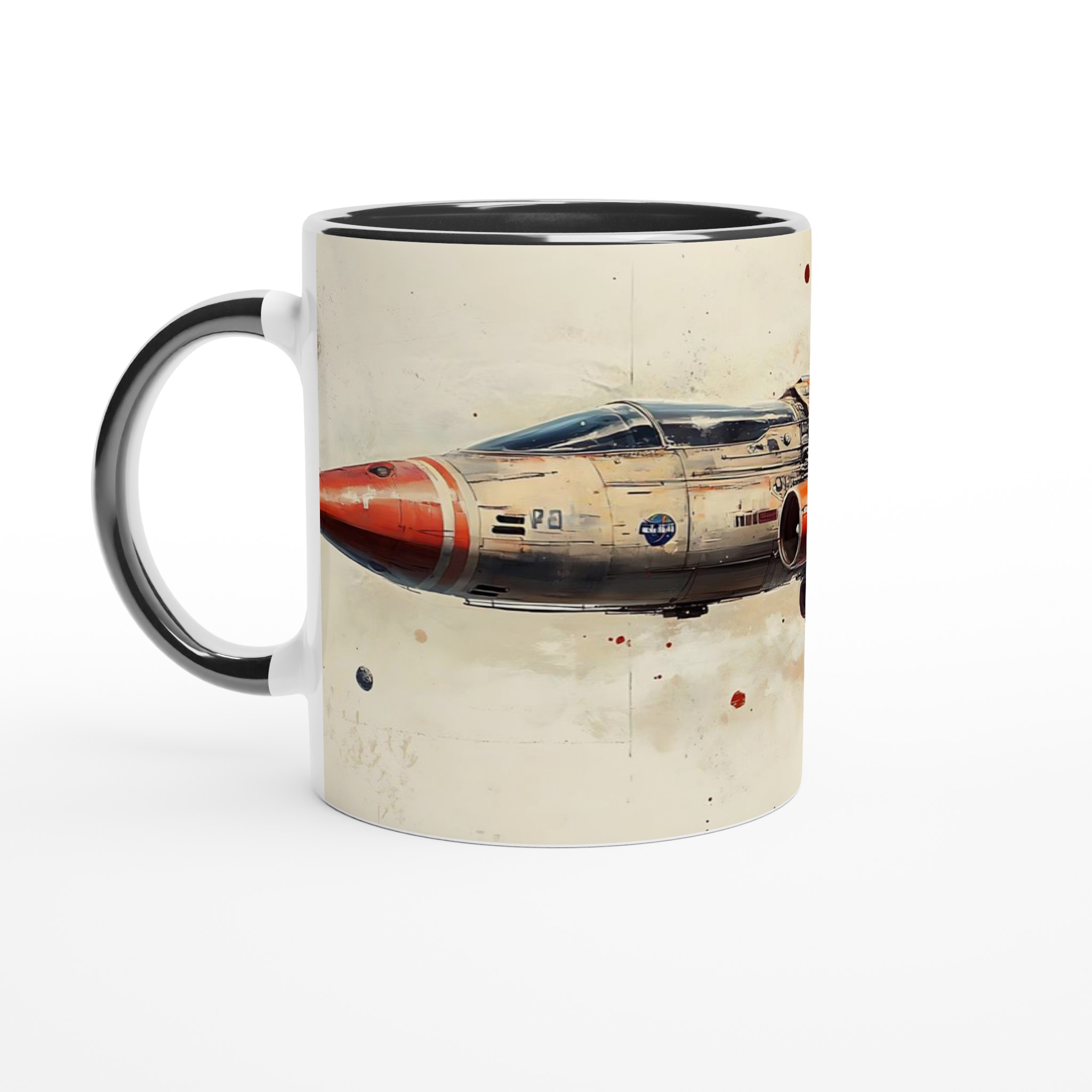 Space Explorer Ceramic Mugg - Sci-Fi Konst inspirerad av Världsrymden, 11oz, Välj din Färg 4 48652484-dcac-47a9-82b3-e0b367235172