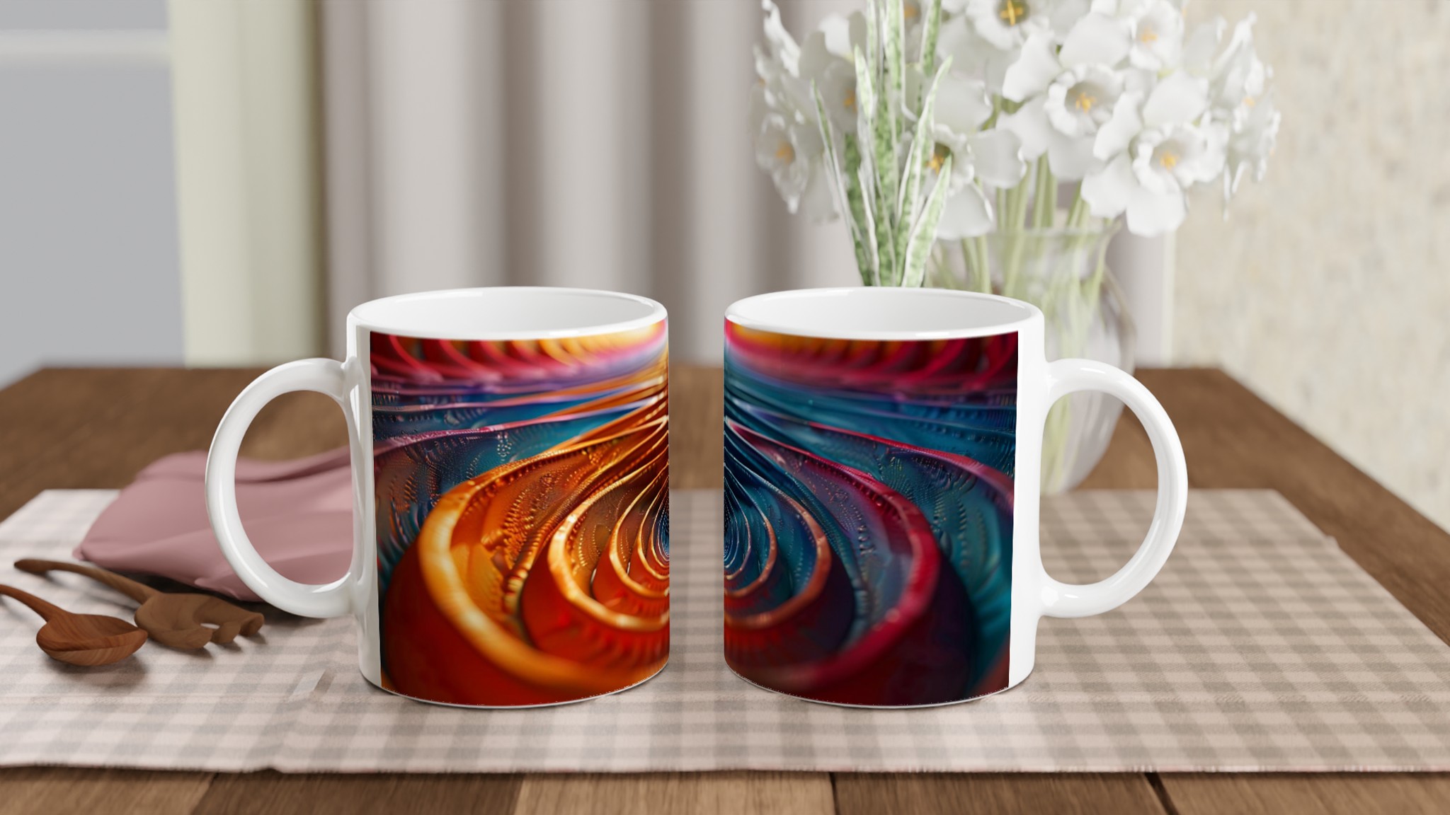 Abstrakt Spiral Keramikmugg - Livfull Design i Ditt Val av 7 Färgstarka Nyanser 10 48794958-f90d-4c78-ad62-4b4a9415dbbd