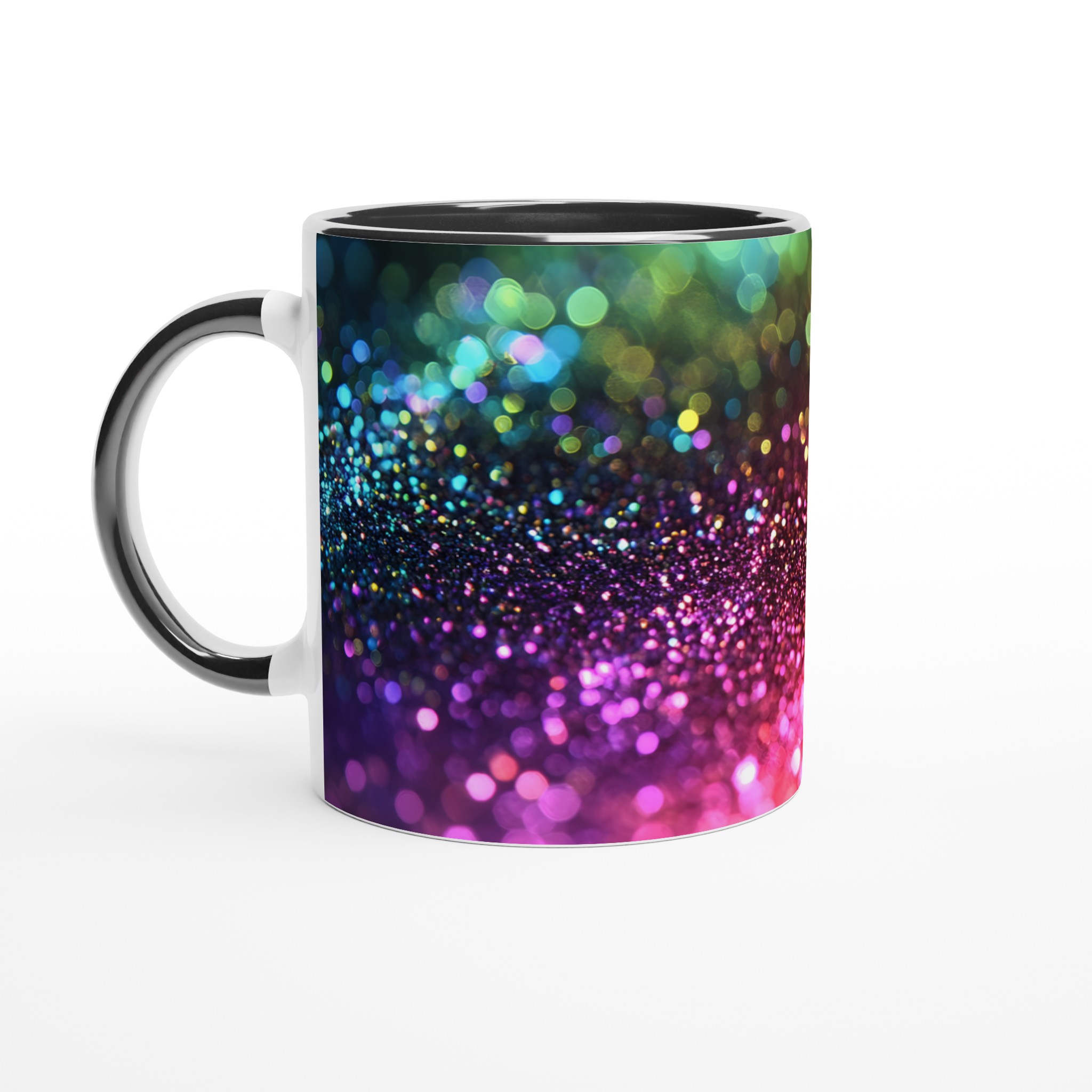 Glittrande Regnbågs Keramikmugg - 11oz Favoritmugg i Valfri Färg! 4 4888e96e-1bd5-45bc-b152-a8947c93fd1c
