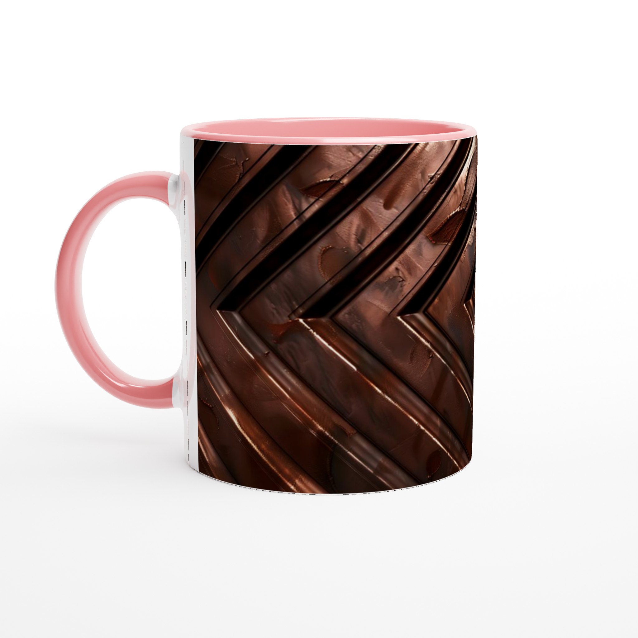 Lyxig Brun Geometrisk 11oz Keramisk Mugg – Välj bland 7 Eleganta Färger 7 48b512b9-39ce-4e8c-b3bc-a068f37061ef