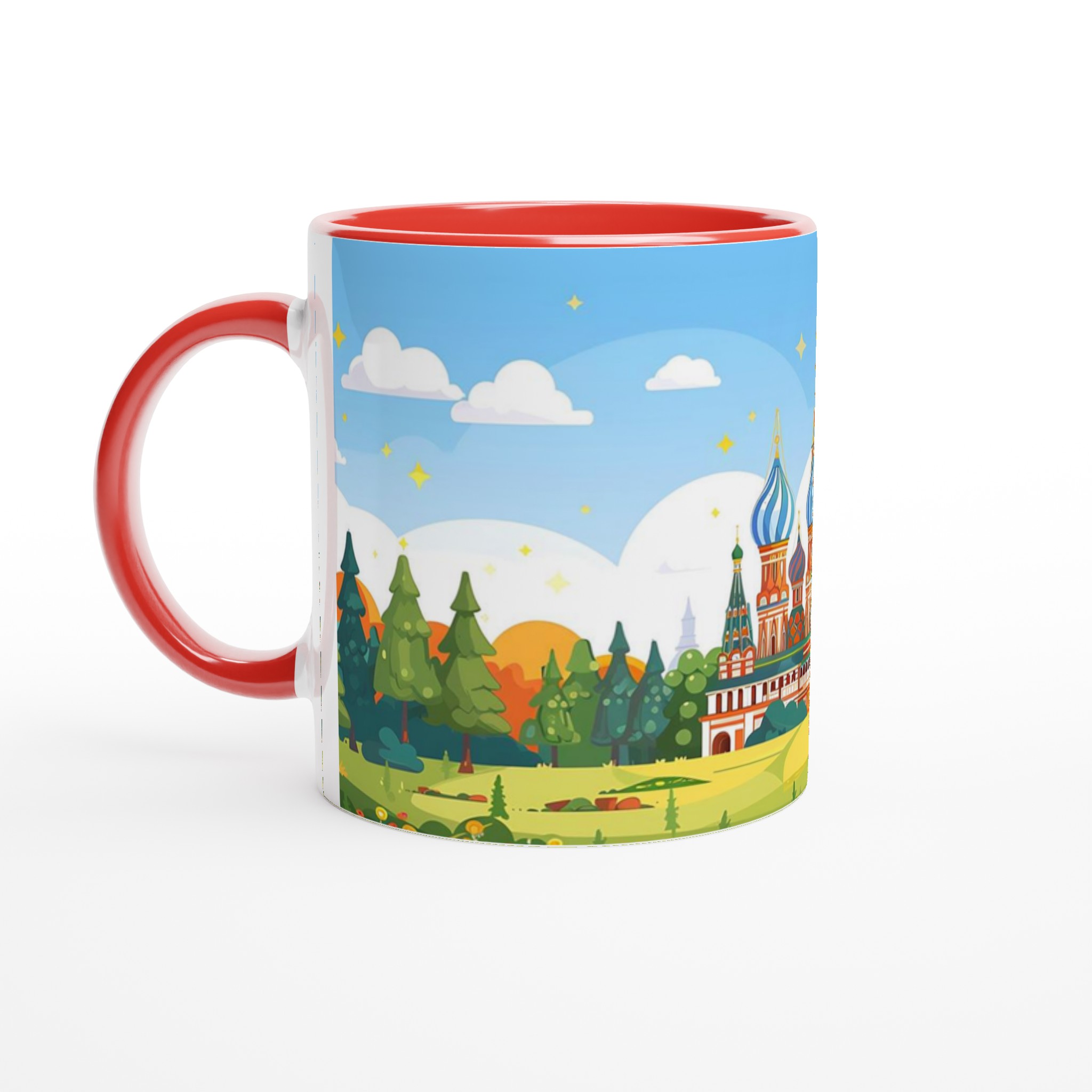 Moscow's St. Basil's Cathedral Mug – Vibrant Russia Landmark Art, Choose Your Color 5 48bdd149-de87-45d8-b90c-c72c3473575a