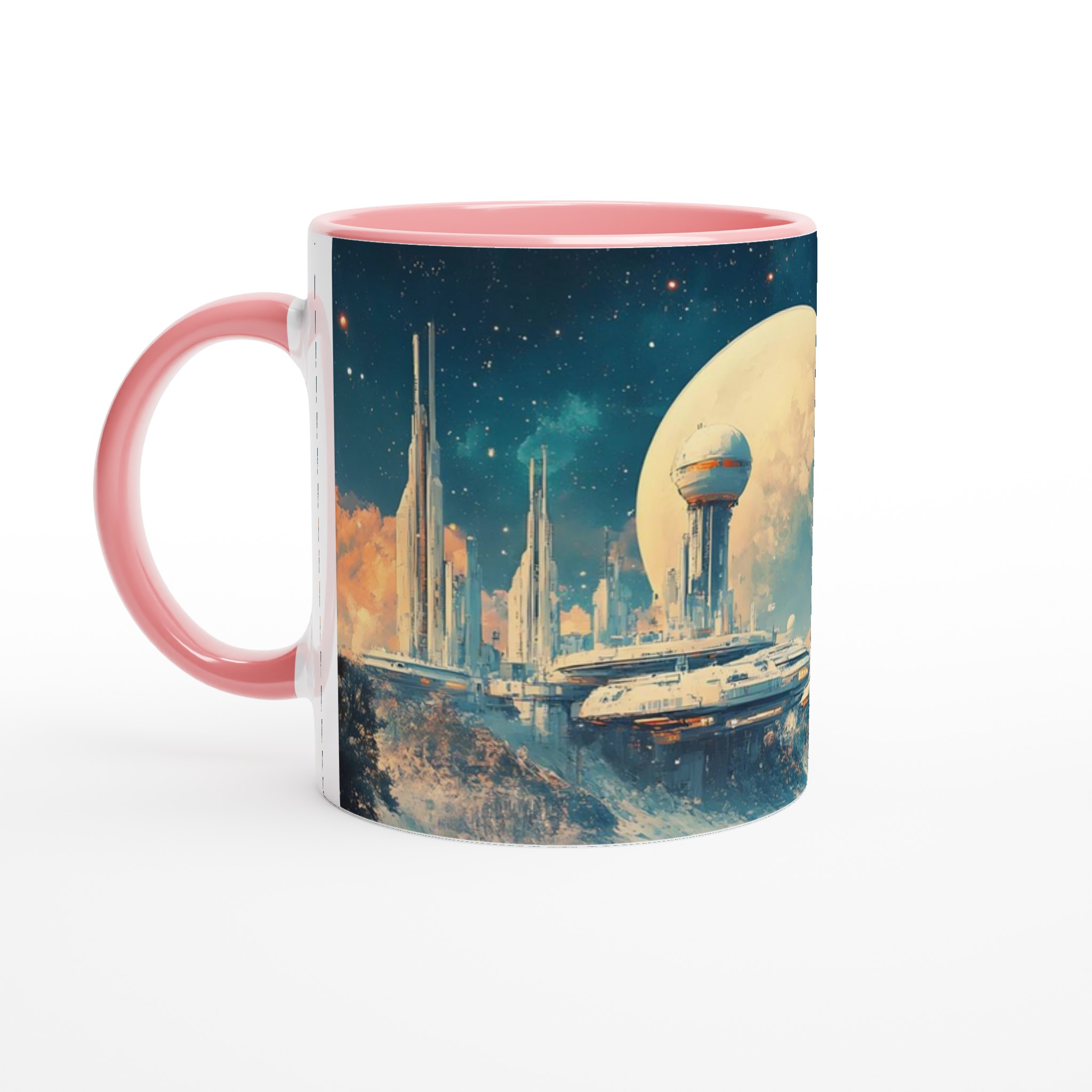 Futuristisk Galax Mugg – Sci-fi Landskap & Stjärnhimmel, 11oz Keramisk Kaffekopp i Flera Färger 6 48d064ca-c2d4-4d77-bbda-72da139f863d