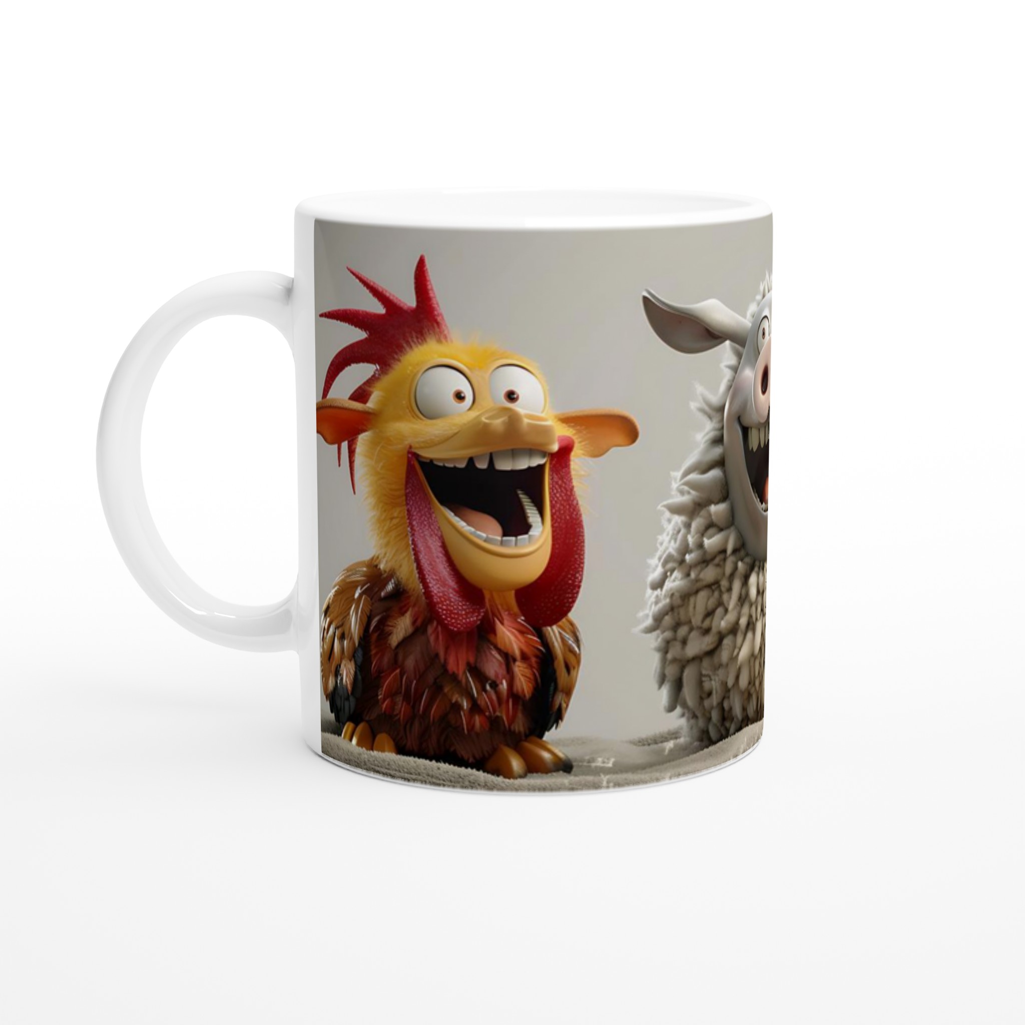 Glada Bondgårdsdjur Keramikmugg – En Skrattfest för Ditt Kaffe, Välj Din Favoritfärg! 1 48df5b3a-e831-4758-a928-80f0d74d4962