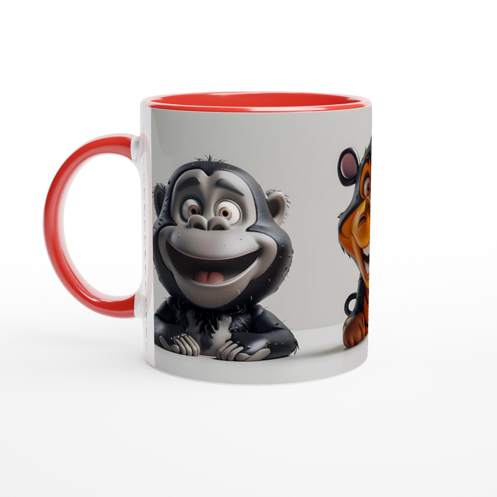 Glad Apa Keramisk Mugg - Rolig Kaffemugg med 3D-inspirerad Design 5 48f2639d-8a8f-4594-a1c8-052863fb59f9