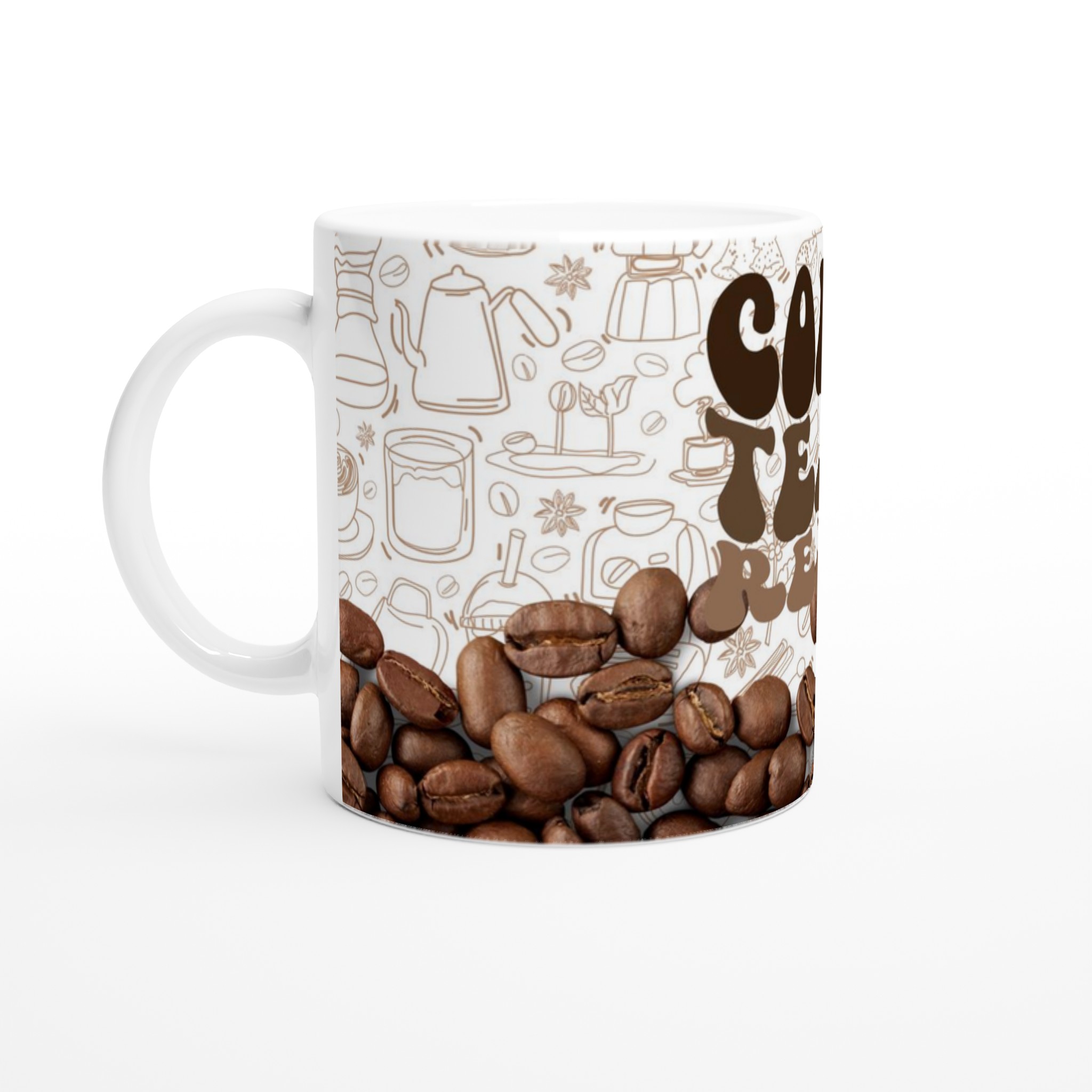 Kaffemugg 'Coffee Teach Repeat' – Inspirerande Lärarmugg i Keramik för Kaffefantasten 1 491c7313-560f-4e94-aa3f-cedf19ad0a60