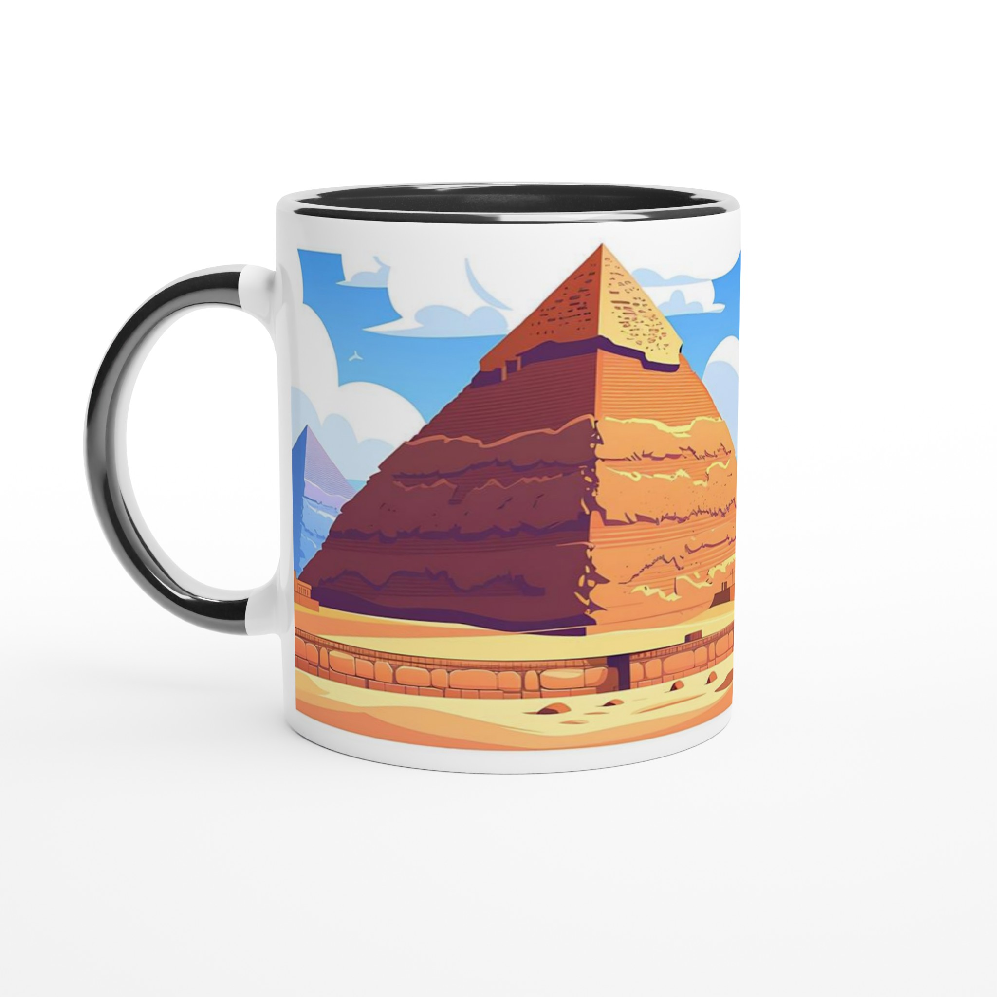 Egyptisk Pyramider & Sfinx Mugg - Klassisk Resedesign i Valfri Keramisk Färg 4 4925b490-711f-4807-b0a4-8e6425afe80c