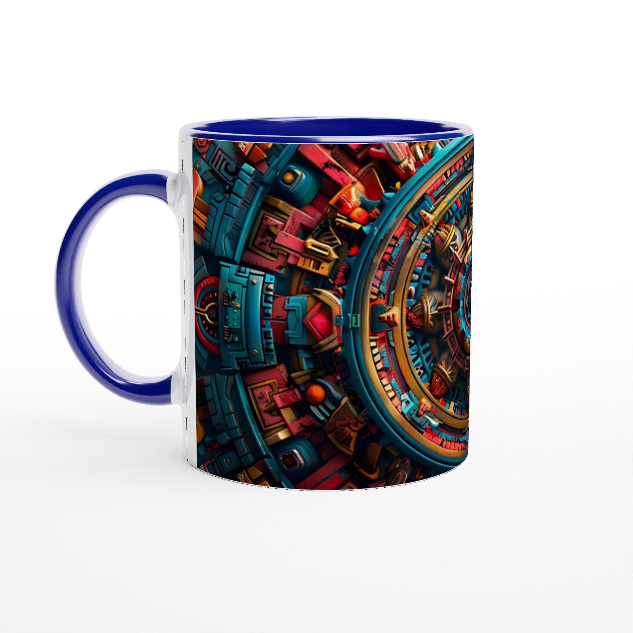 Aztec Fusion 11oz Keramisk Mugg - Levande Konst för Dina Fikapauser i Ditt Val av Färg! 2 492b4b9b-bf40-4ce3-ad63-c8a2f60531a3
