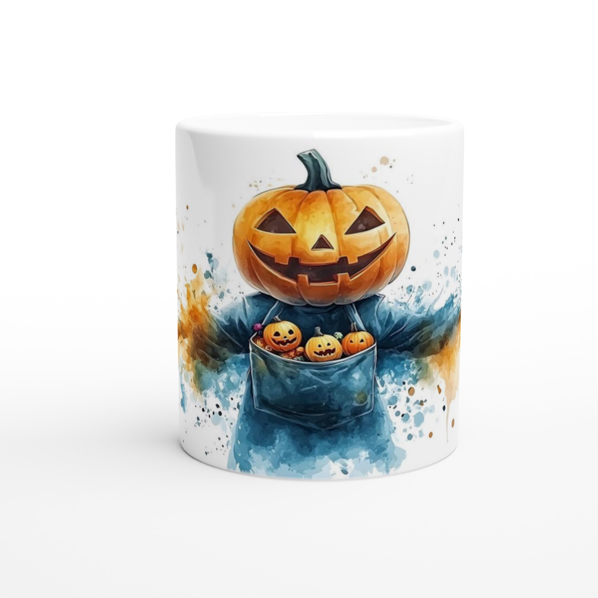 Glad Pumpa Halloween Mugg - Skrämmande Kul Keramikmugg i ditt Val av Färg 8 492eac45-218d-484e-beca-4210e480d1bb