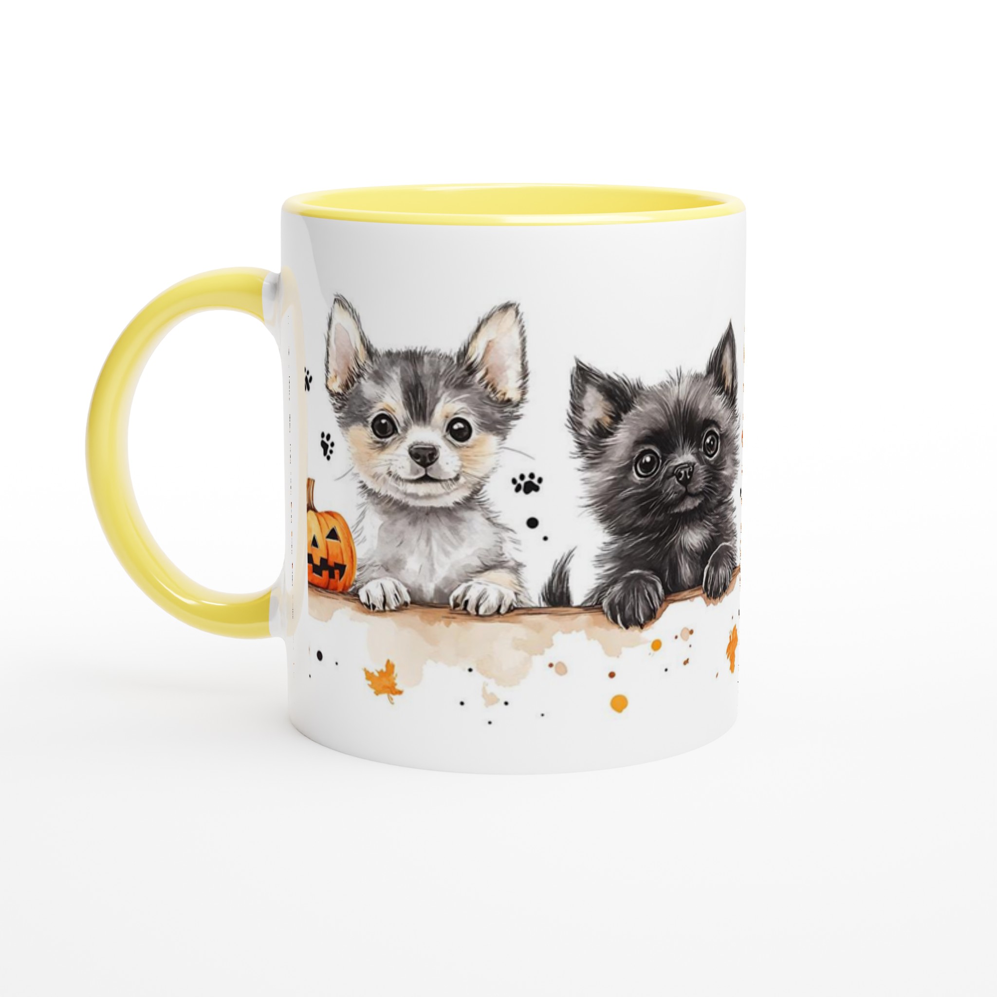 Charmiga Chihuahua-valpar Halloween Mugg – 11 oz keramik i flera färger 3 494654c1-e2ba-4567-be5e-3018149ccdc3
