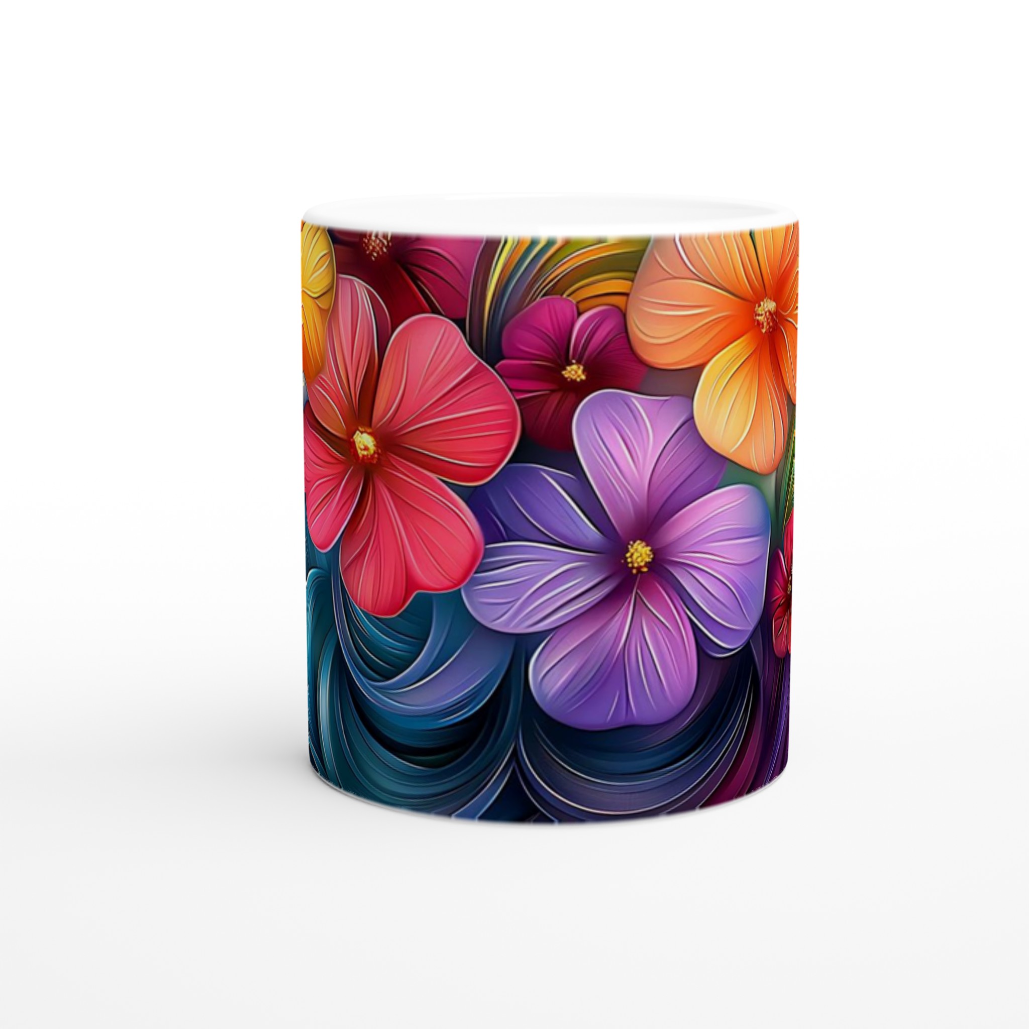 Blomstrande Färgexplosion Mugg – 11oz Keramikmugg i ditt val av 7 livfulla nyanser 8 49676e39-f017-4233-a0c8-20b6f839a449