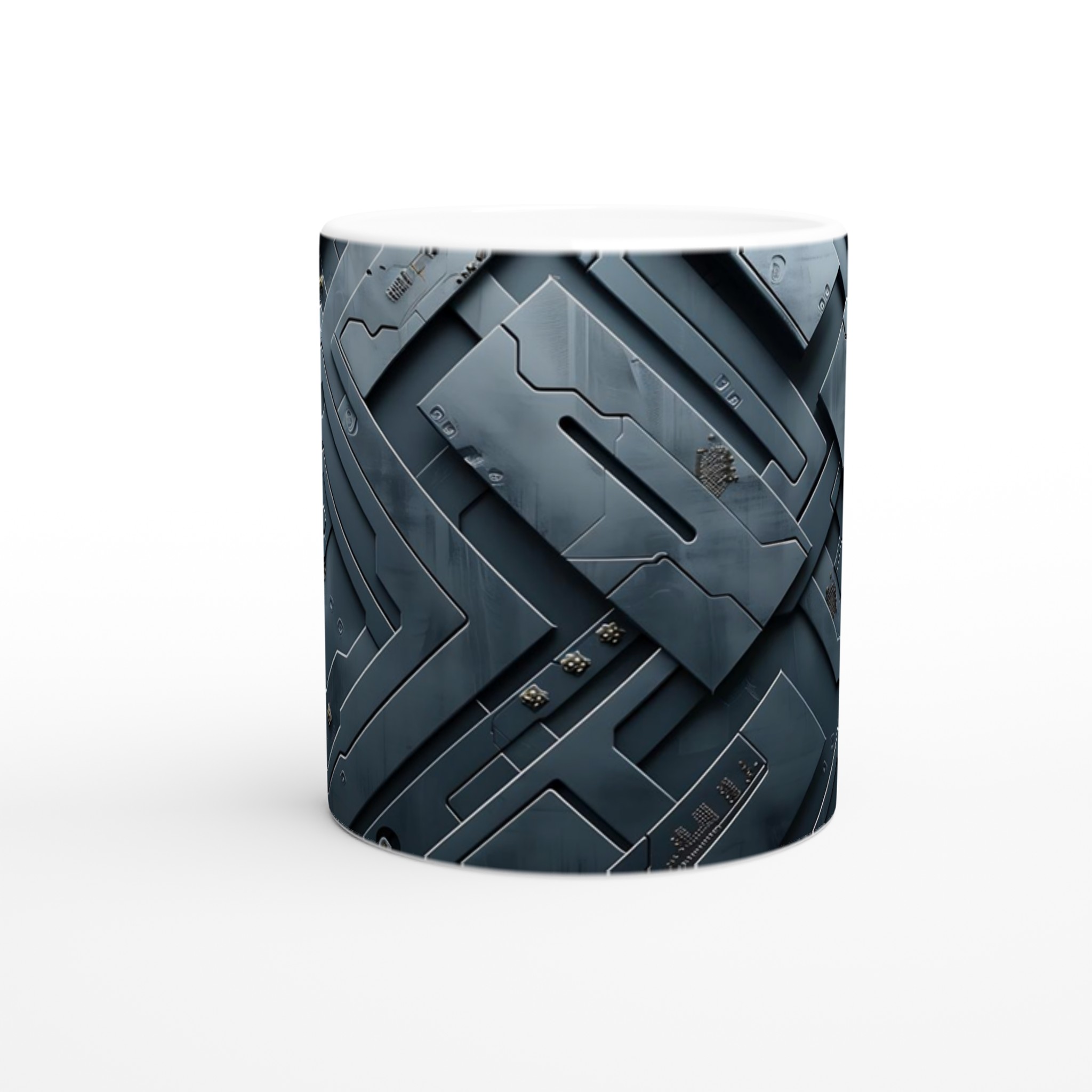 Kybernetisk Mugg: 11oz Keramisk Mugg med Futuristic Design – Välj Din Färg! 8 498668f4-a67c-4003-9ad0-da75adedda76