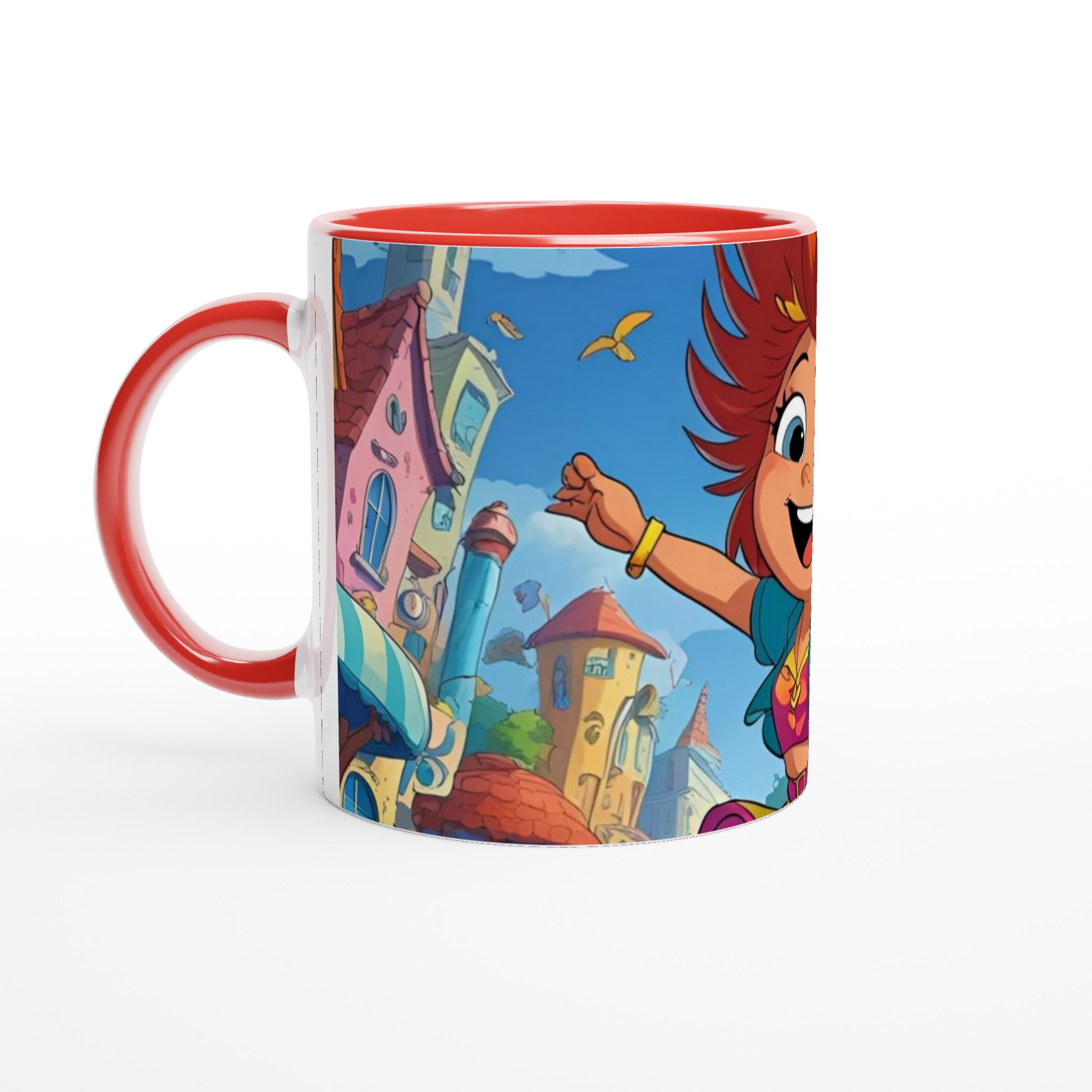 Vit 11oz keramisk mugg med lekfullt färgglatt motiv – välj mellan sju vibrerande keramiska färger 5 499a1007-3e3e-4eb7-a1f0-0d03e81468c9