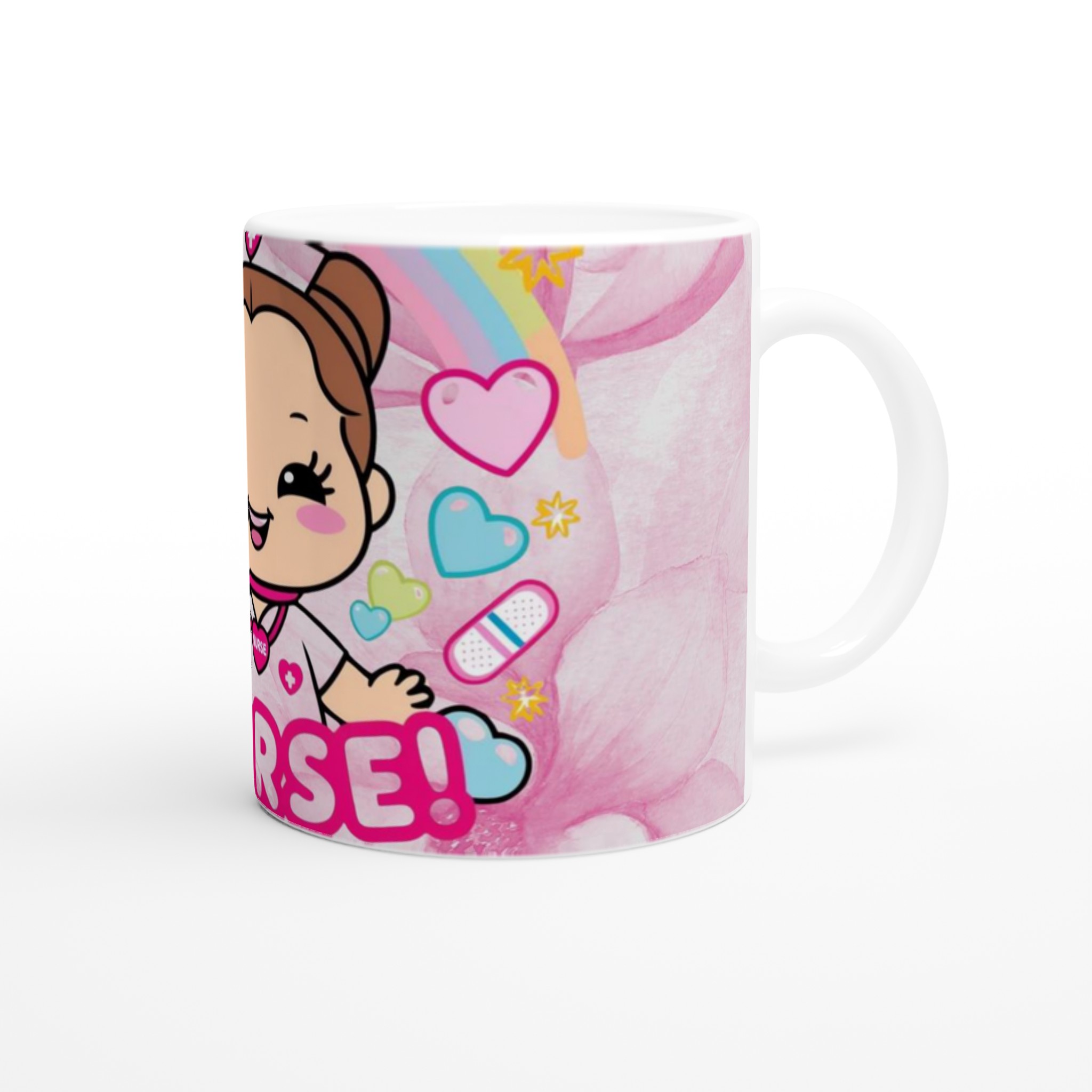 Charmig Ceramic Mug 11oz med Söthet och Nurse Theme – Välj Bland Sju Färger 9 49b3fb19-91eb-43d5-831e-dea99a6f4f4a