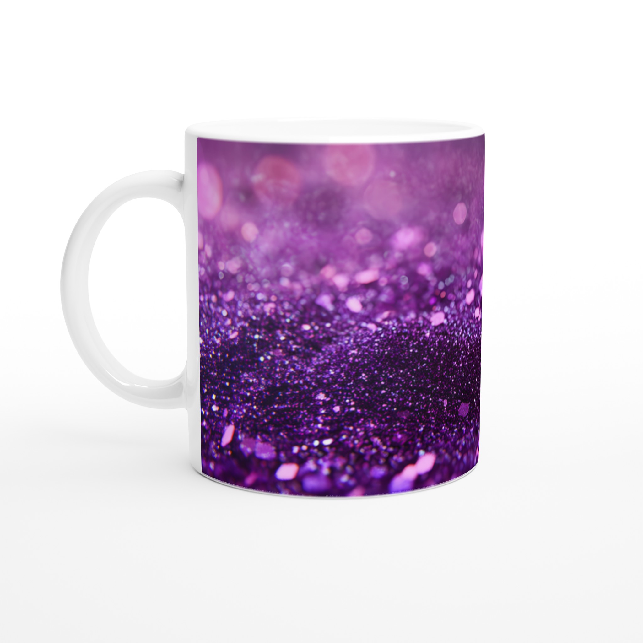 Glittrande Lila Keramisk Mugg – 11 oz Vit Mugg för En Förtrollande Dryckesupplevelse 1 4a325f49-728f-40a8-afa1-8a33b33cb8cb