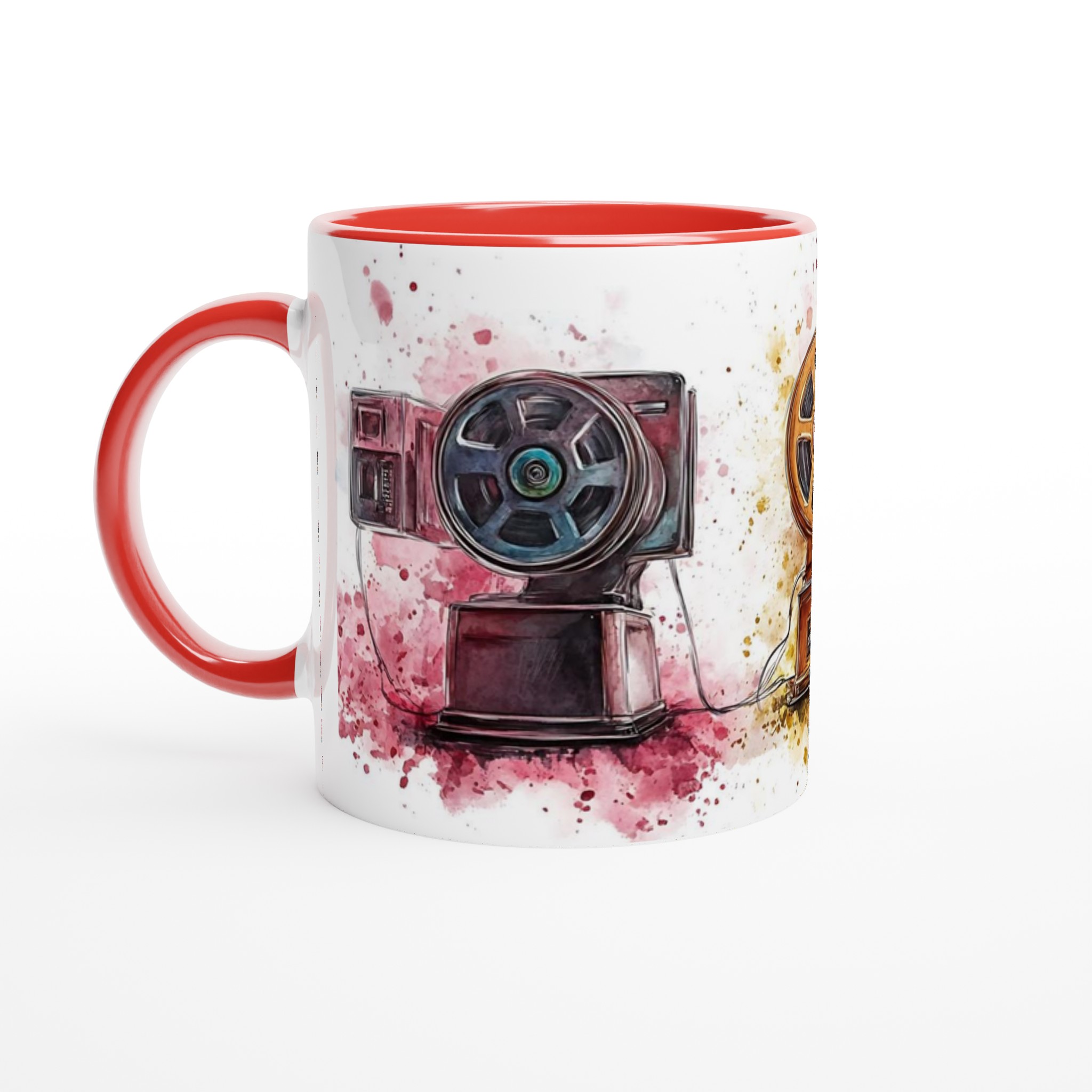 Retro Filmprojektor Akvarell Mugg - Välj din färg 5 4a5ba98f-3a27-464b-a025-9daedb8b61e6