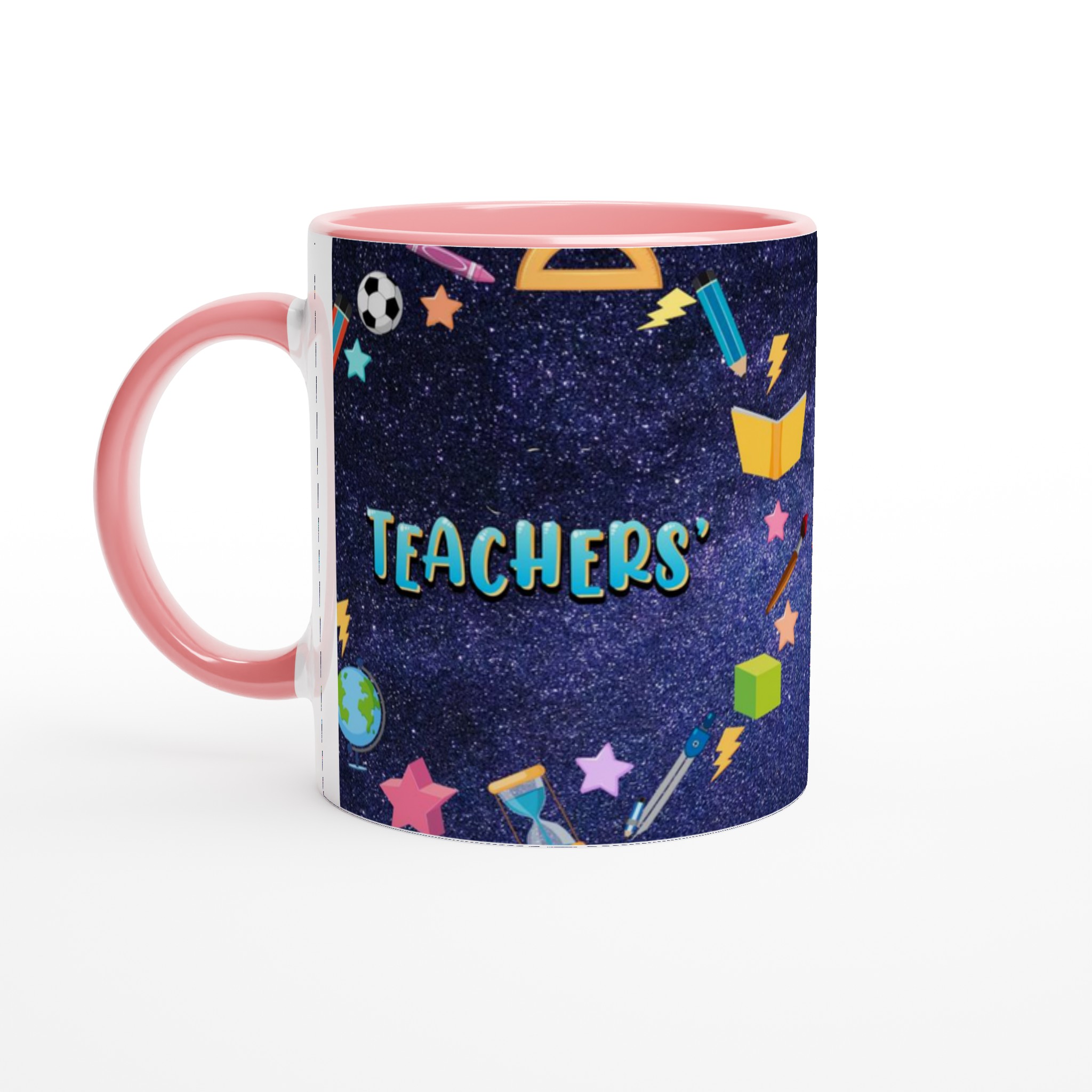 Vit 11oz keramisk mugg med färgstarka lärarinspirerade motiv i flera keramiska färger 6 4a6178d6-1cdd-4c9c-9107-8c62867a5224