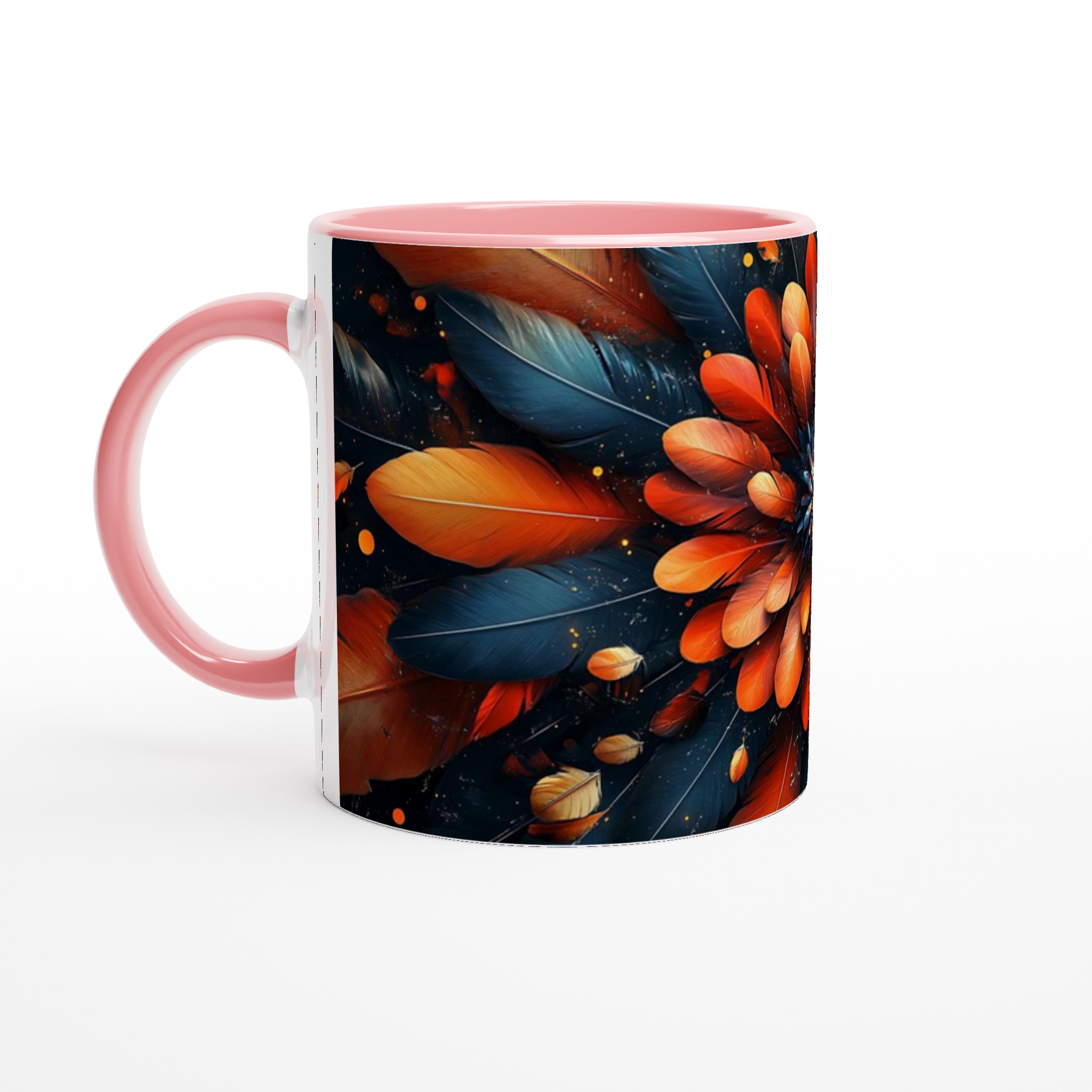 Exotisk Fjäder Blomster Mugg – Levande Kaffekopp i Klara Färger, Välj Din Favoritfärg 6 4a7d87db-8e7a-4a1e-a267-00f71a8f4d51
