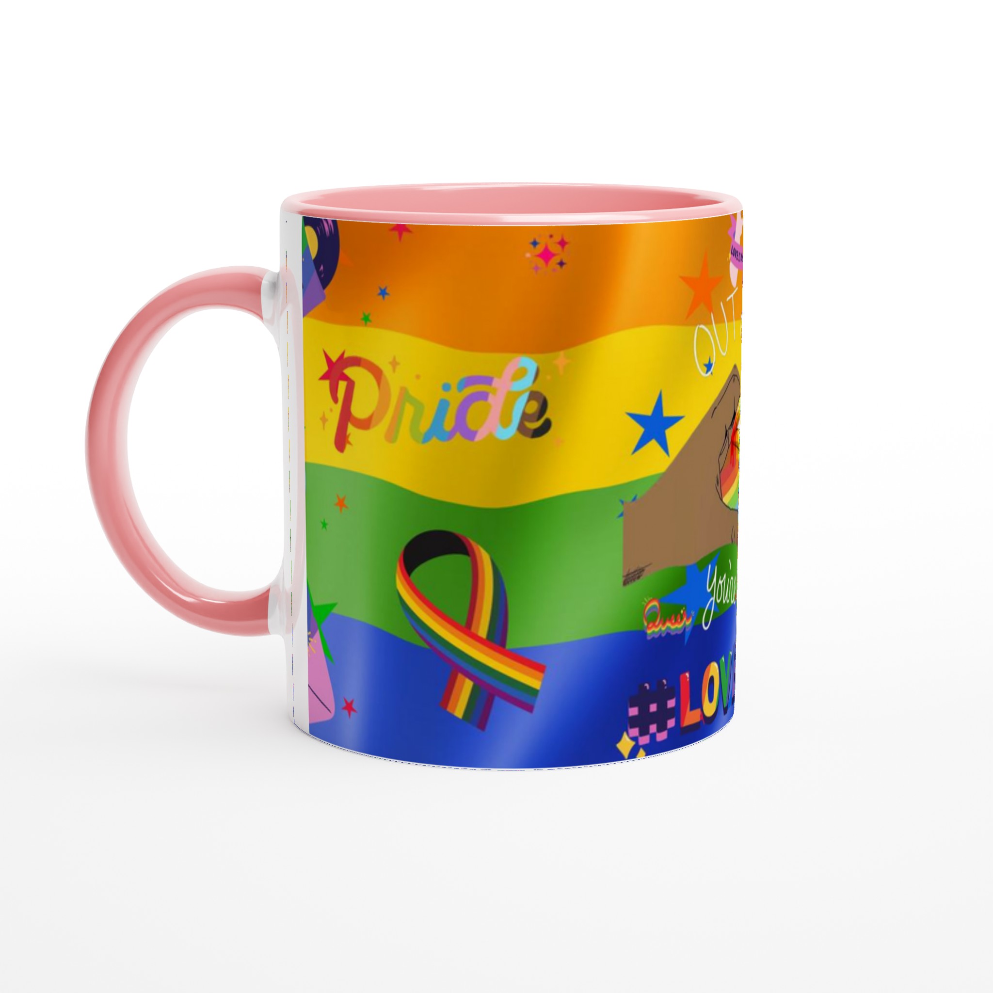 Pride-Inspirerad Vit 11oz Keramisk Mugg med Färgstarkt LGBTQ+ Motiv 6 4add5623-4906-457b-9635-435167696cc2