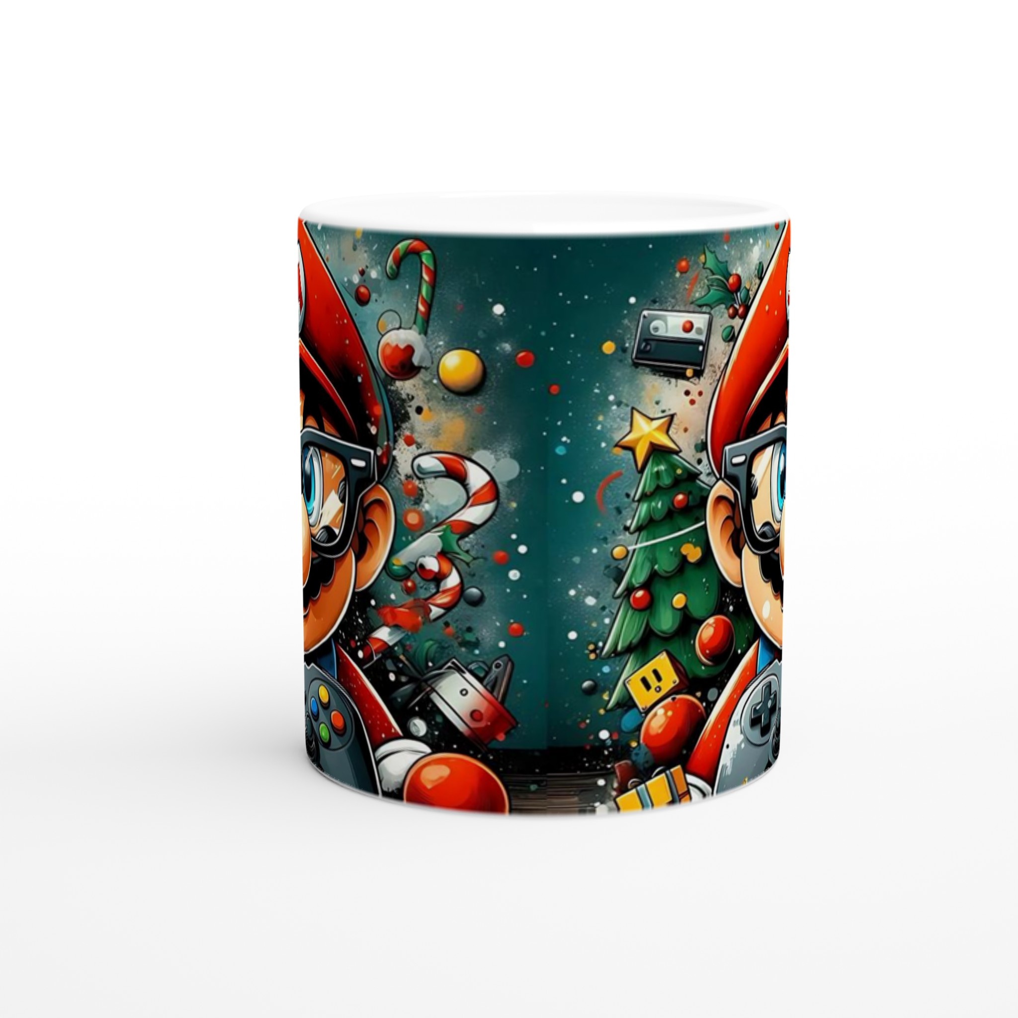 Vit 11oz keramisk mugg med färgstarkt spelmotiv – välj bland flera livfulla keramiska färger 8 4b010920-9a02-4be7-863b-84debe73a420