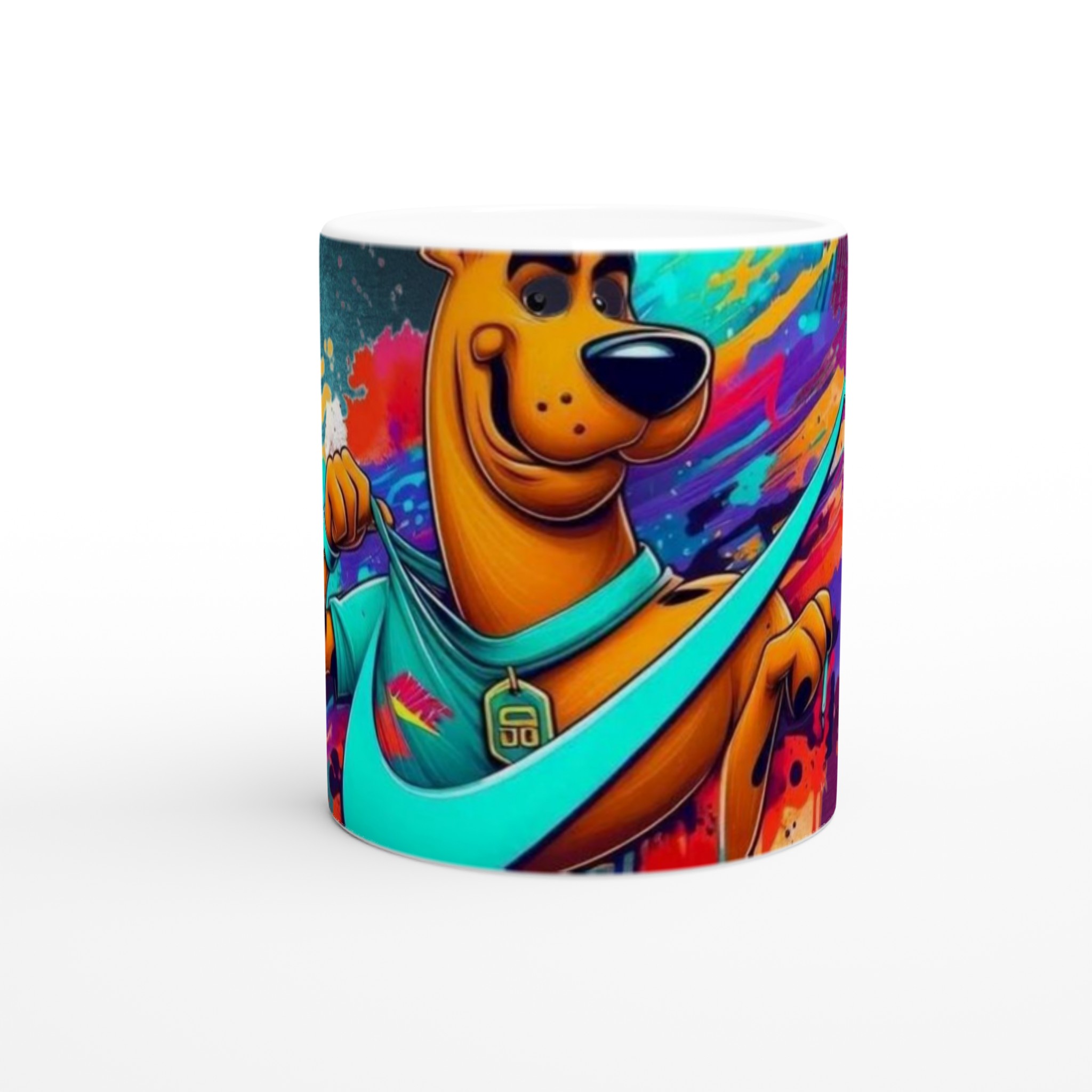 Vit 11oz keramisk mugg med färgstark Scooby-Doo design – välj din favoritfärg för en lekfull kaffestund 8 4b211f93-fc9a-4f45-a102-d43930b023ab