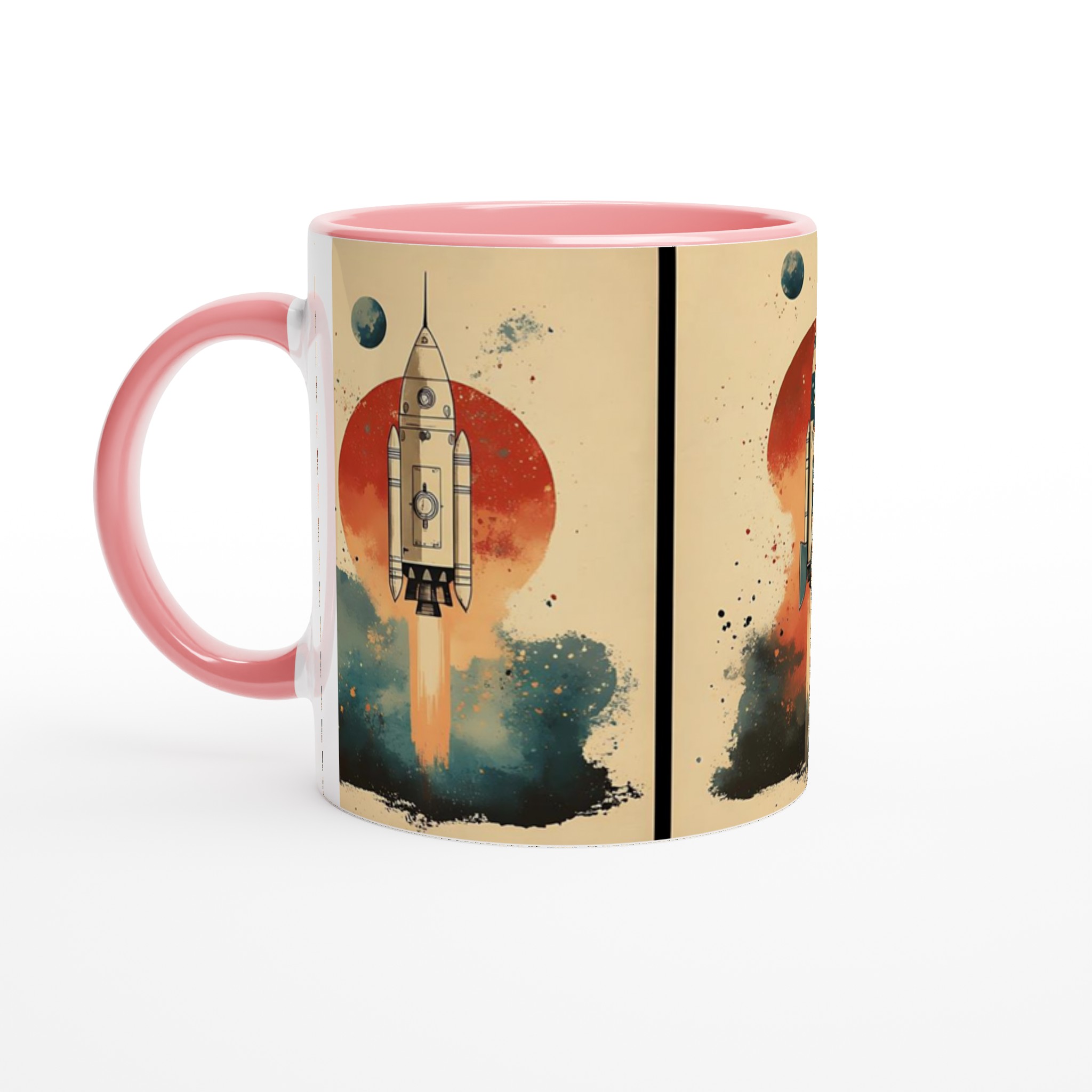 Retro Rymdraket Keramikmugg - 11oz, Välj Din Färg! 6 4b4441b1-4be2-47f9-9d12-9123e1a3a5ff