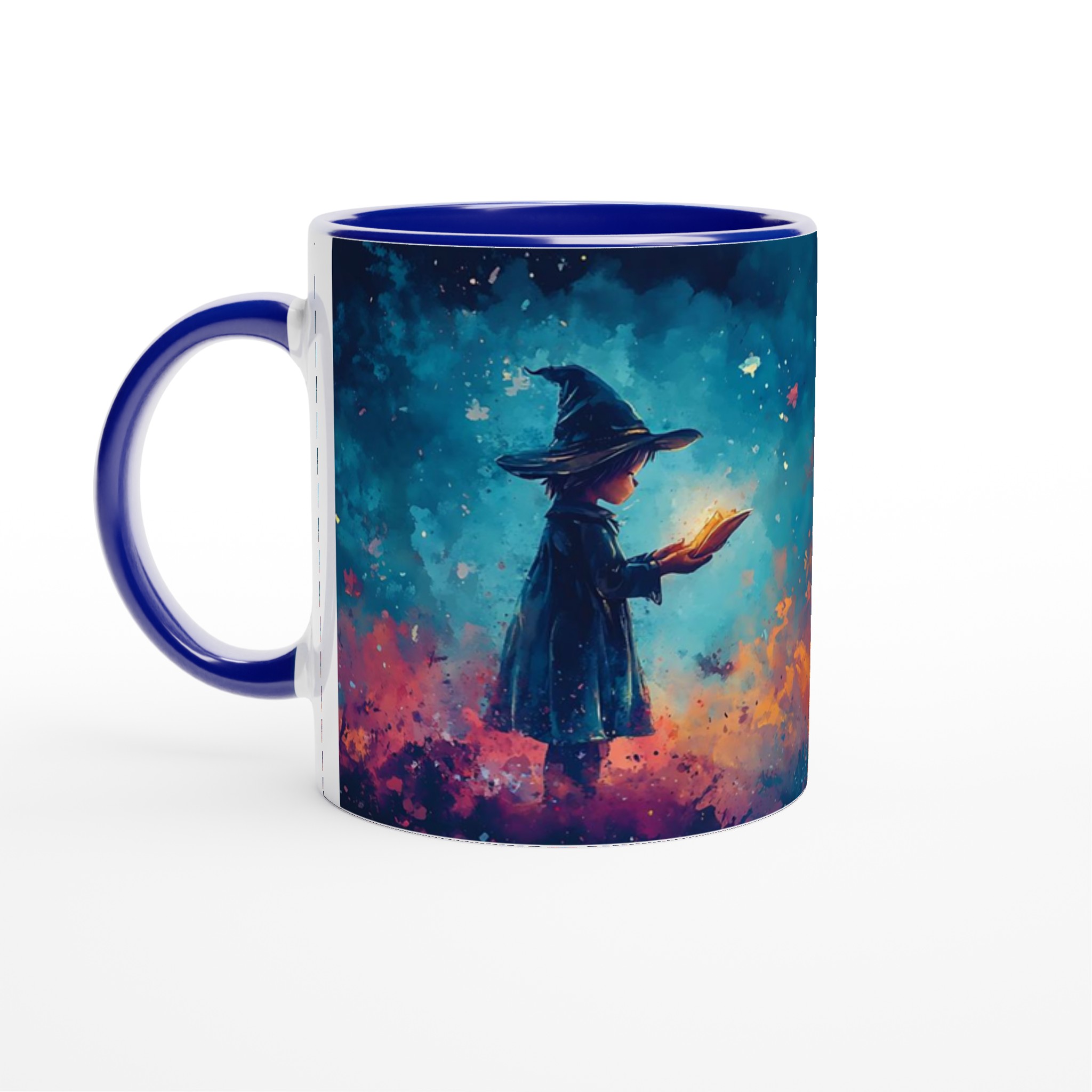 Magical Halloween Pumpkin & Witch Ceramic Mug – Spooky Watercolor Art in Your Choice of 7 Colors 2 4b453b68-1b49-4cc2-a94d-90db09f299e8