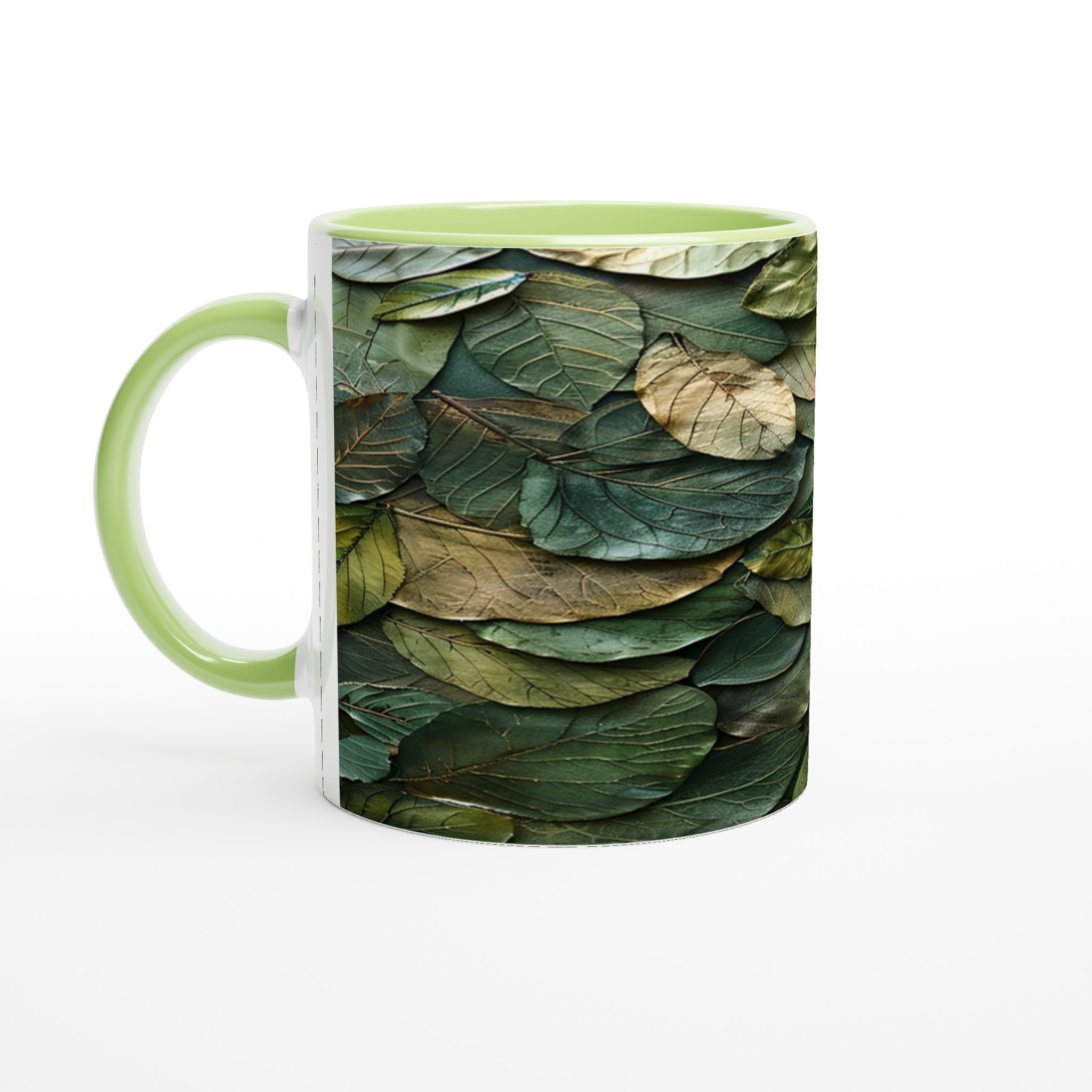 Naturnära Keramisk Mugg 11oz – Skogsgröna Lövdesign i Valfri Färg 7 4b8fb89b-1a83-4593-82be-4b73ba5bc6fd