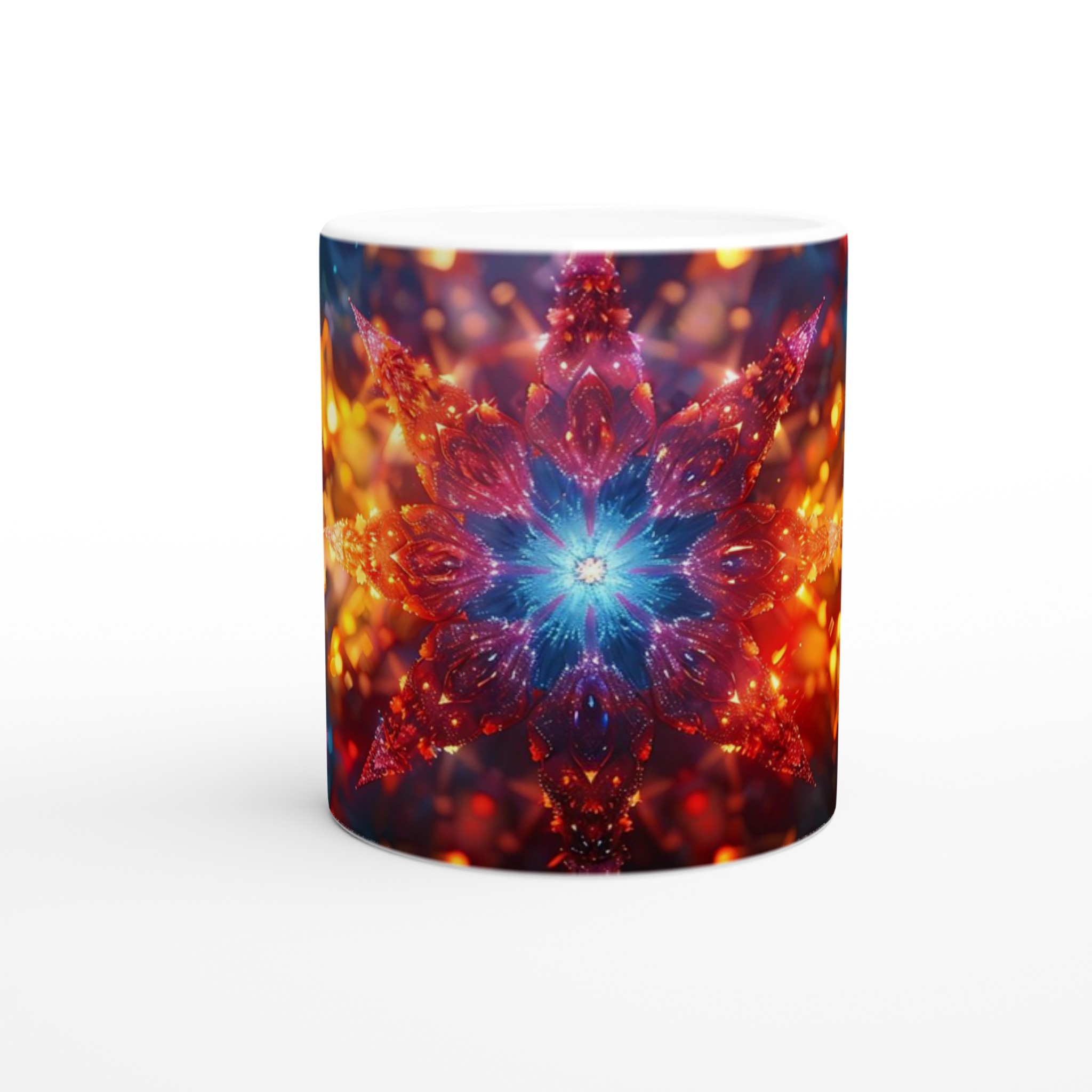 Kosmisk Blomster Keramisk Mugg – Lysande Galaktisk Design i Ditt Val av Färg 8 4b9ca09b-2a6a-46cd-a488-21f4f860d912