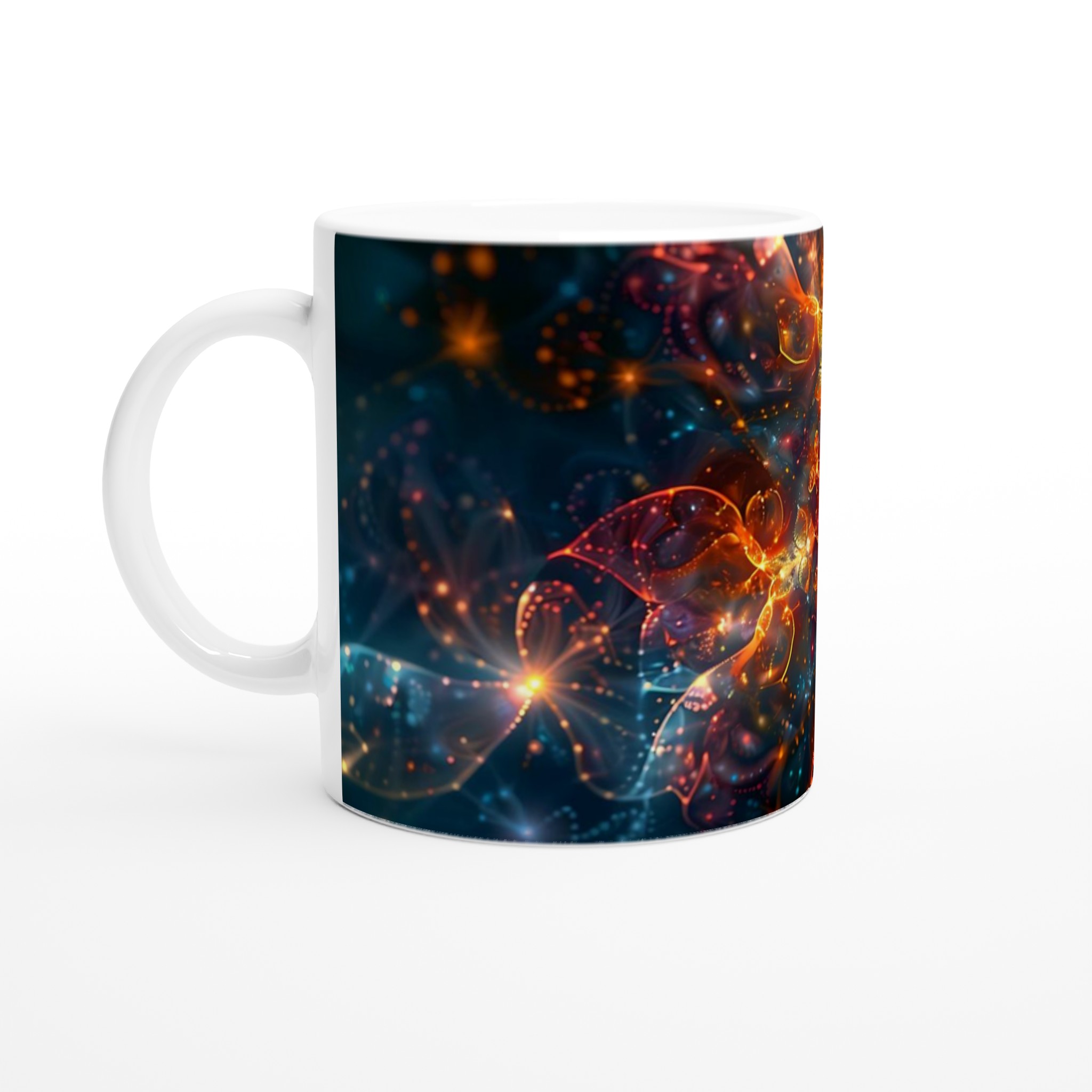 Kosmisk Blomster Keramikmugg - 11oz, Välj Din Färg! 1 4bb371c9-a549-45a8-8a6c-ca2f3c7be968
