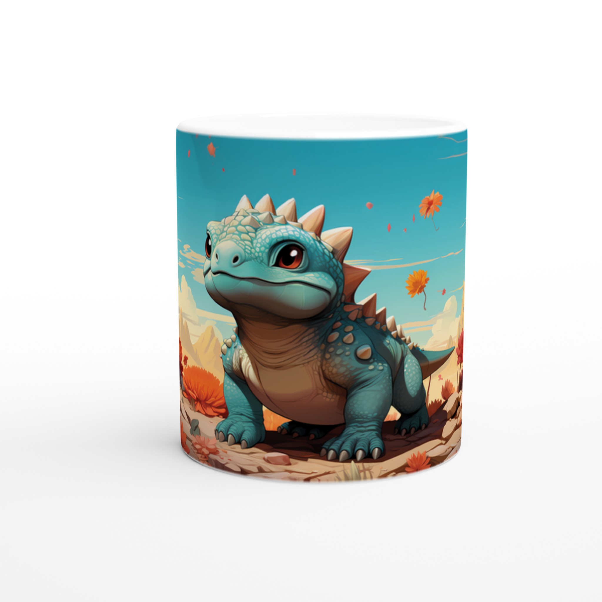 Söt Dinosarie Mugg - Skär, Levande Illustration för Kaffeälskare i Din Favoritfärg! 8 4bb946f6-7009-49f3-9da3-7068726db115