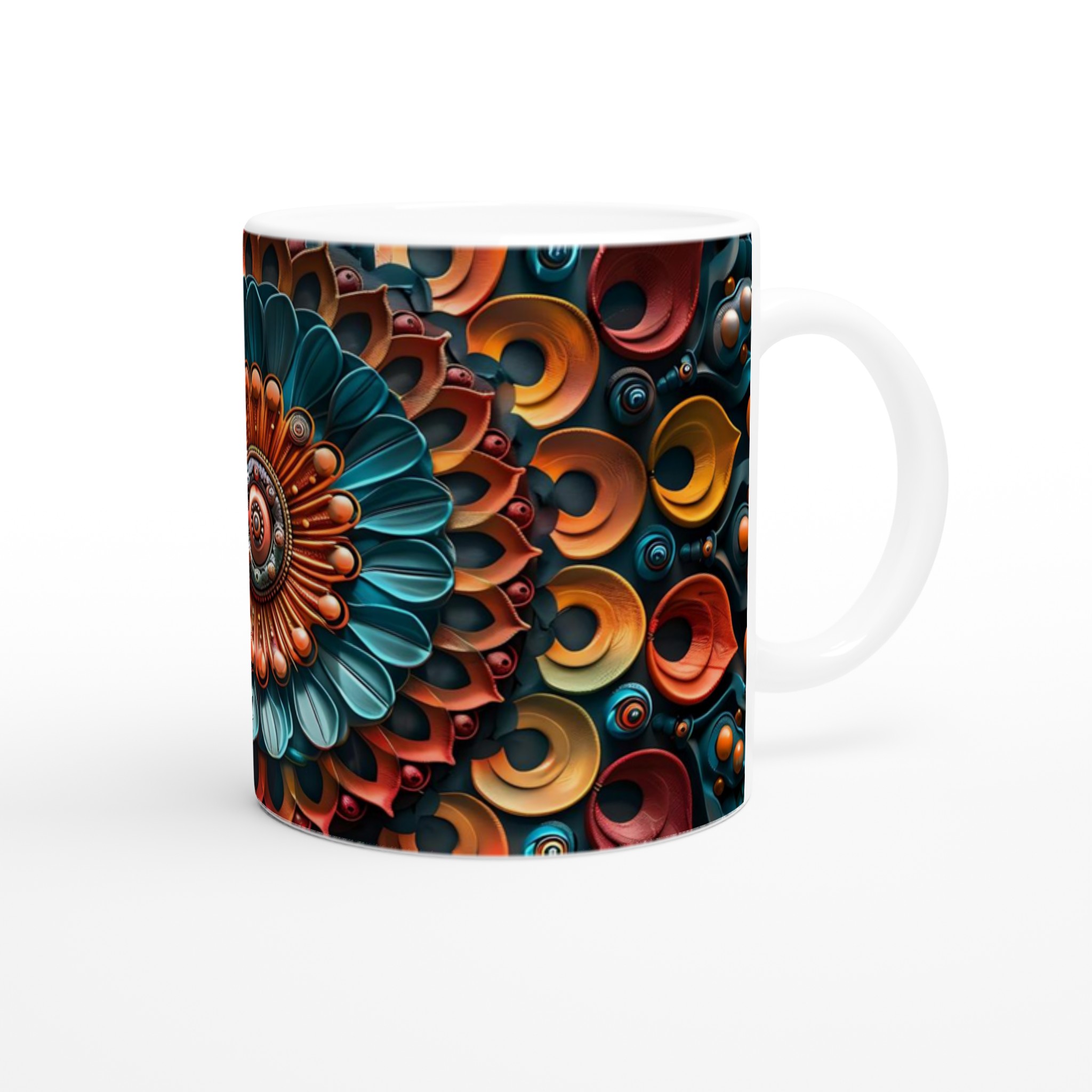 Vit 11oz keramisk mugg med levande färgexplosion i blått och orange – välj din perfekta kulör 9 4bccd224-f554-4cd0-8da4-937261ef9180
