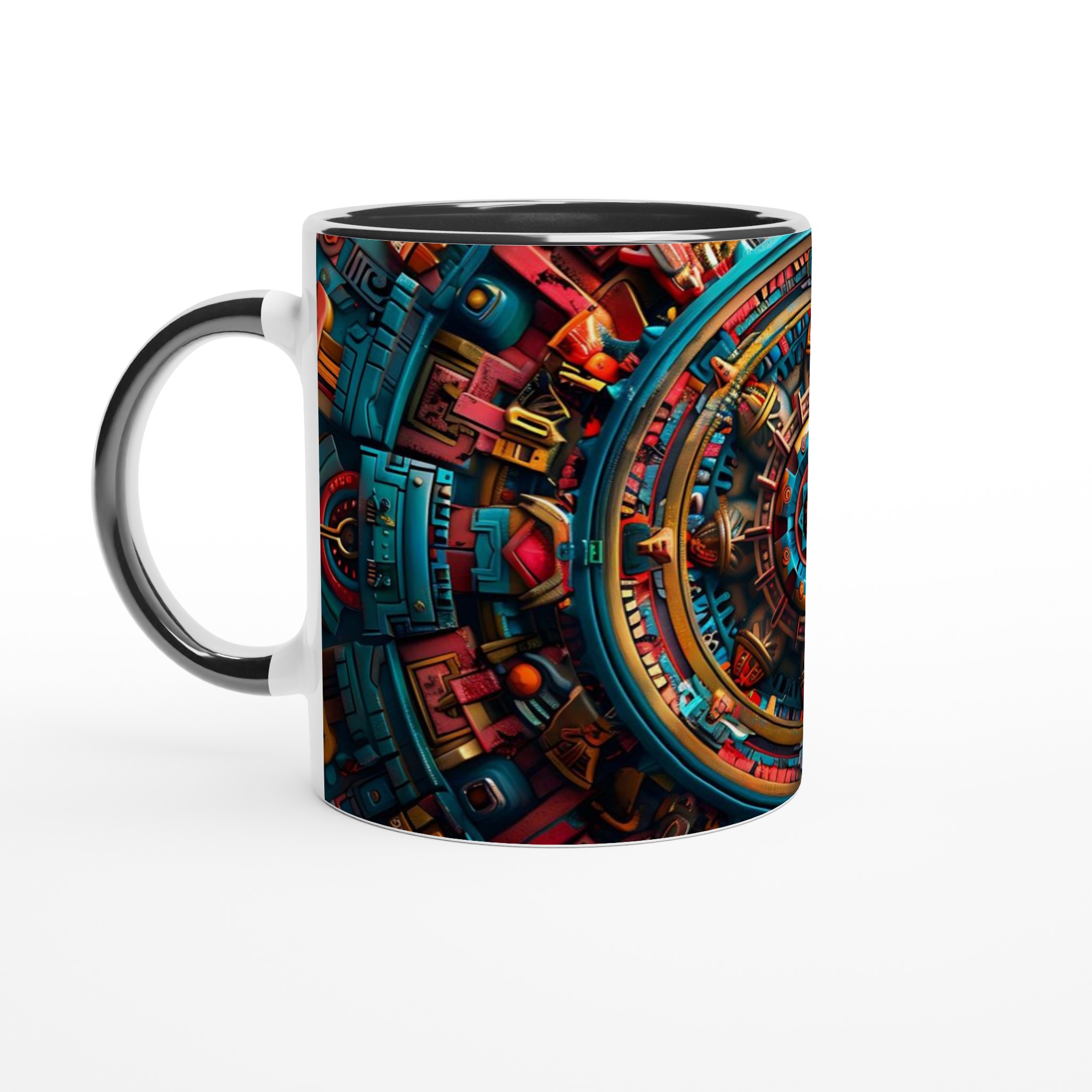 Aztec Fusion 11oz Keramisk Mugg - Levande Konst för Dina Fikapauser i Ditt Val av Färg! 4 4be5c1e1-7b7f-45e3-a581-f94b385743fe