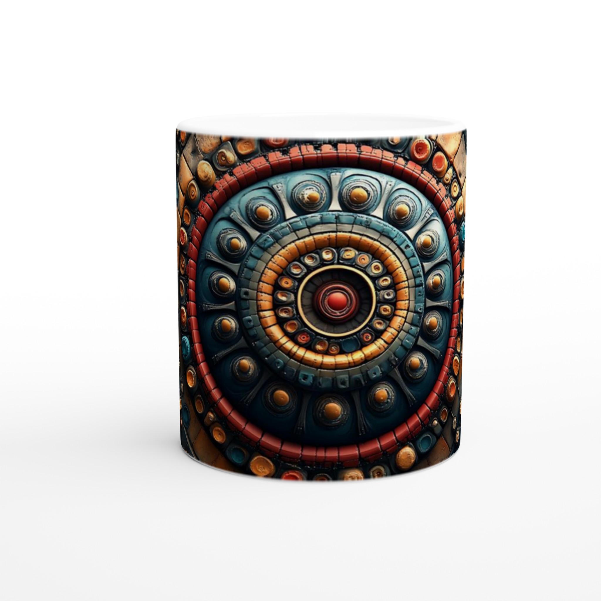 Mandalainspirerad 11oz Keramikmugg - Bohemisk Design med Vintage Charm 9 4bf779fd-e967-41af-b914-bbb116170fee