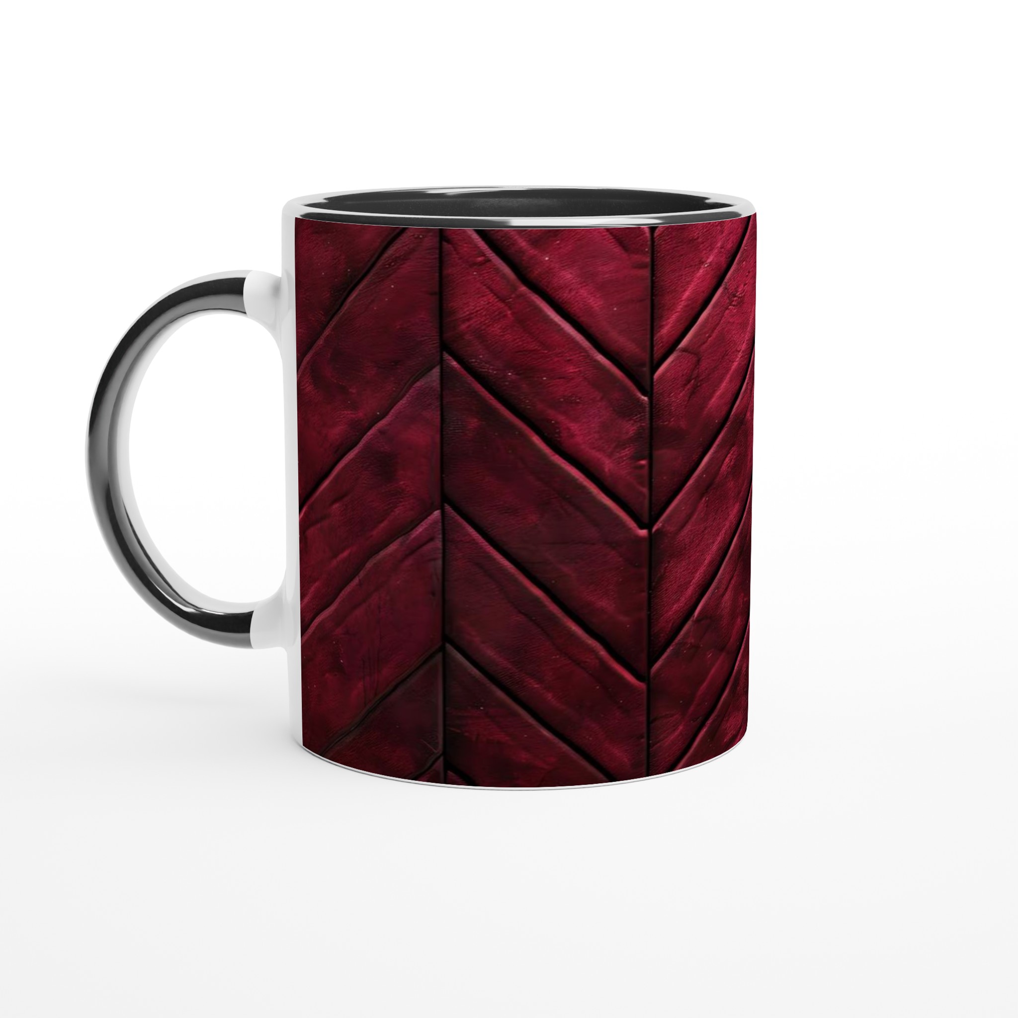 Vit 11oz keramisk mugg med elegant vinröd geometri – välj bland 7 djärva keramikfärger 4 4bf95831-2cc4-41c2-89ae-b8a6e735fc1a