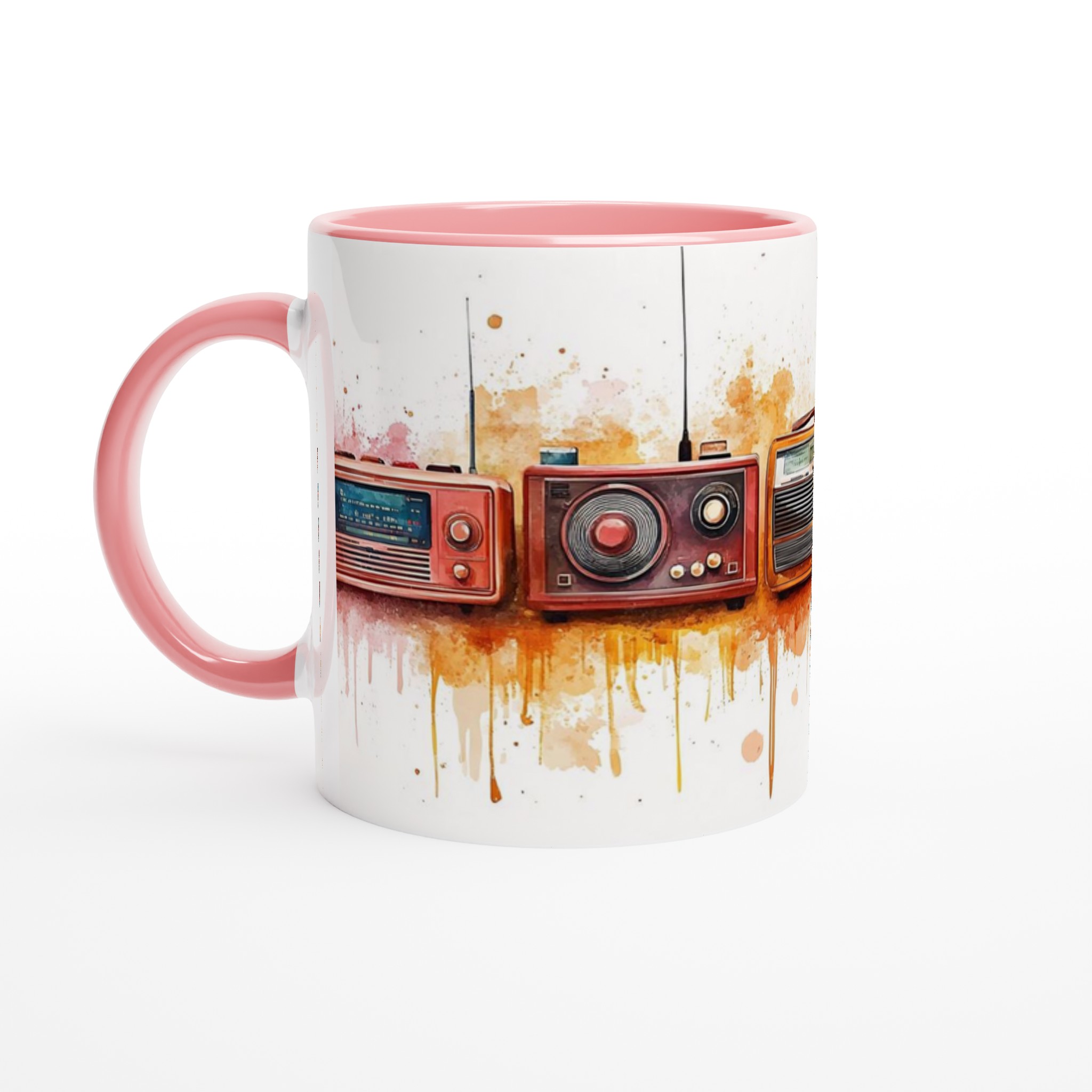 Retro Radios Akvarell Mugg – Nostalgisk Design i Ditt Val av Keramiska Färger 6 4bfad44f-d5ce-42d2-9ab3-97eb00734c11