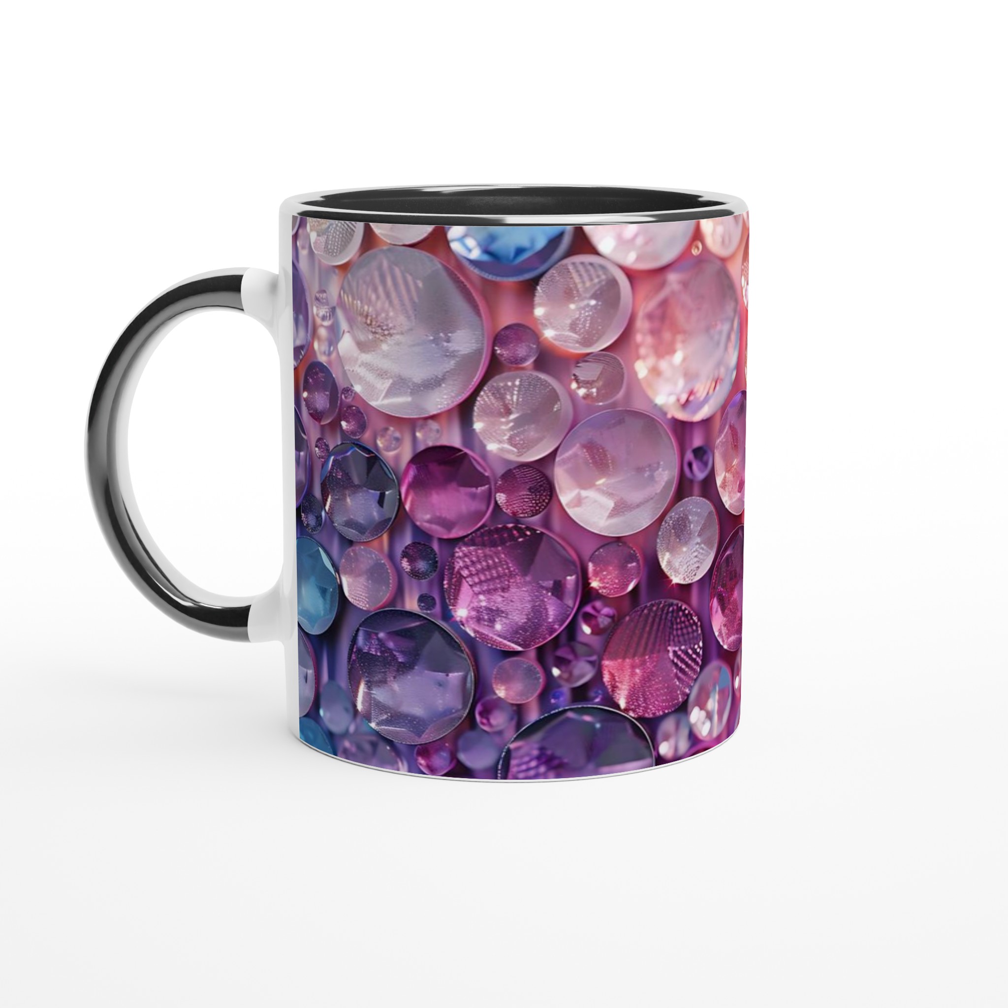 Glänsande Ädelstenar 11oz Keramisk Mugg – Lyxig Regnbåge för Din Kaffeupplevelse 4 4c4d4a79-e9e0-4480-81cb-9c95b13f07dd