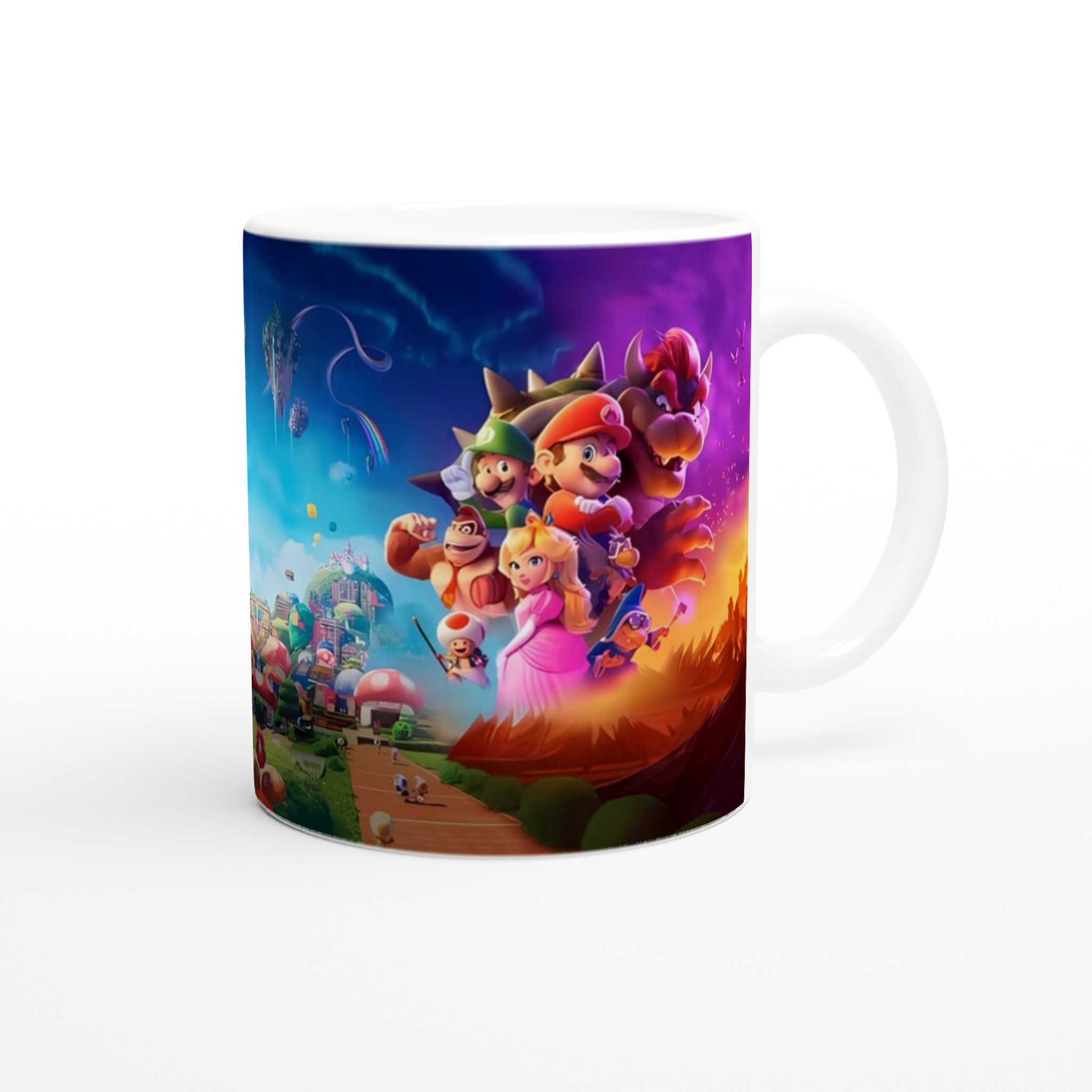 Vit 11oz keramisk mugg med färgstark spelinspirerad design i flera keramiska nyanser 9 4c6639a1-faf0-4015-8371-a9aef4e3238c