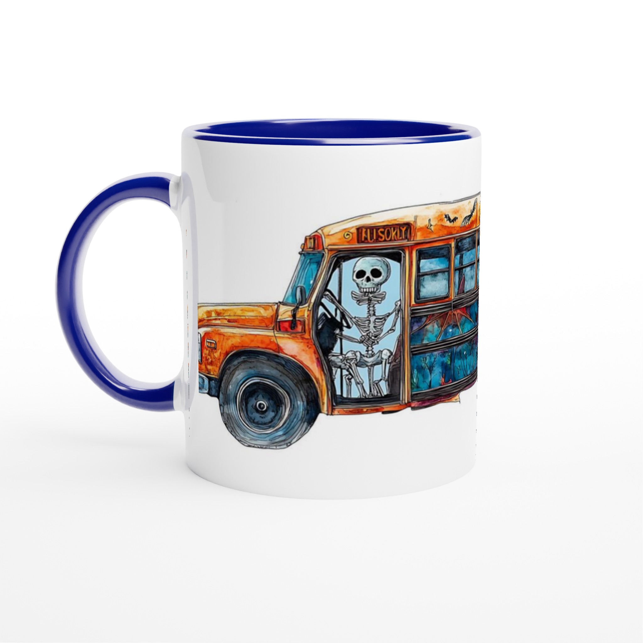 Spooky Skolbuss Halloween Mugg – Vit 11oz Keramikmugg för Skrämmande Goda Drycker 2 4c6fe21e-aec8-44f5-bf35-1a383640fd9a