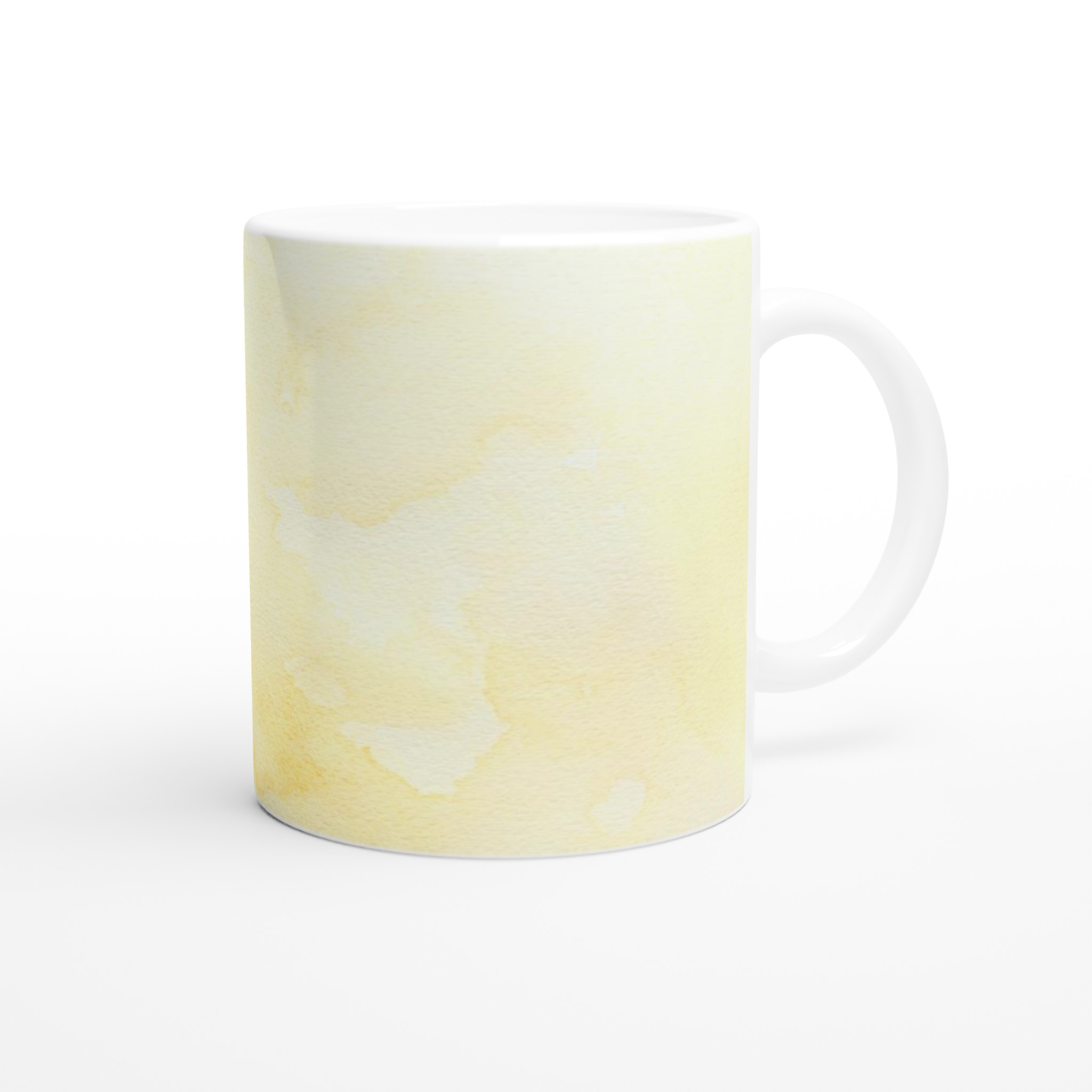 Vit 11oz Keramisk Mugg med Solgul Akvarellkänsla – Välj Din Perfekta Färg 9 4c9463f0-2f5a-401b-b4b9-a15c8638abaa