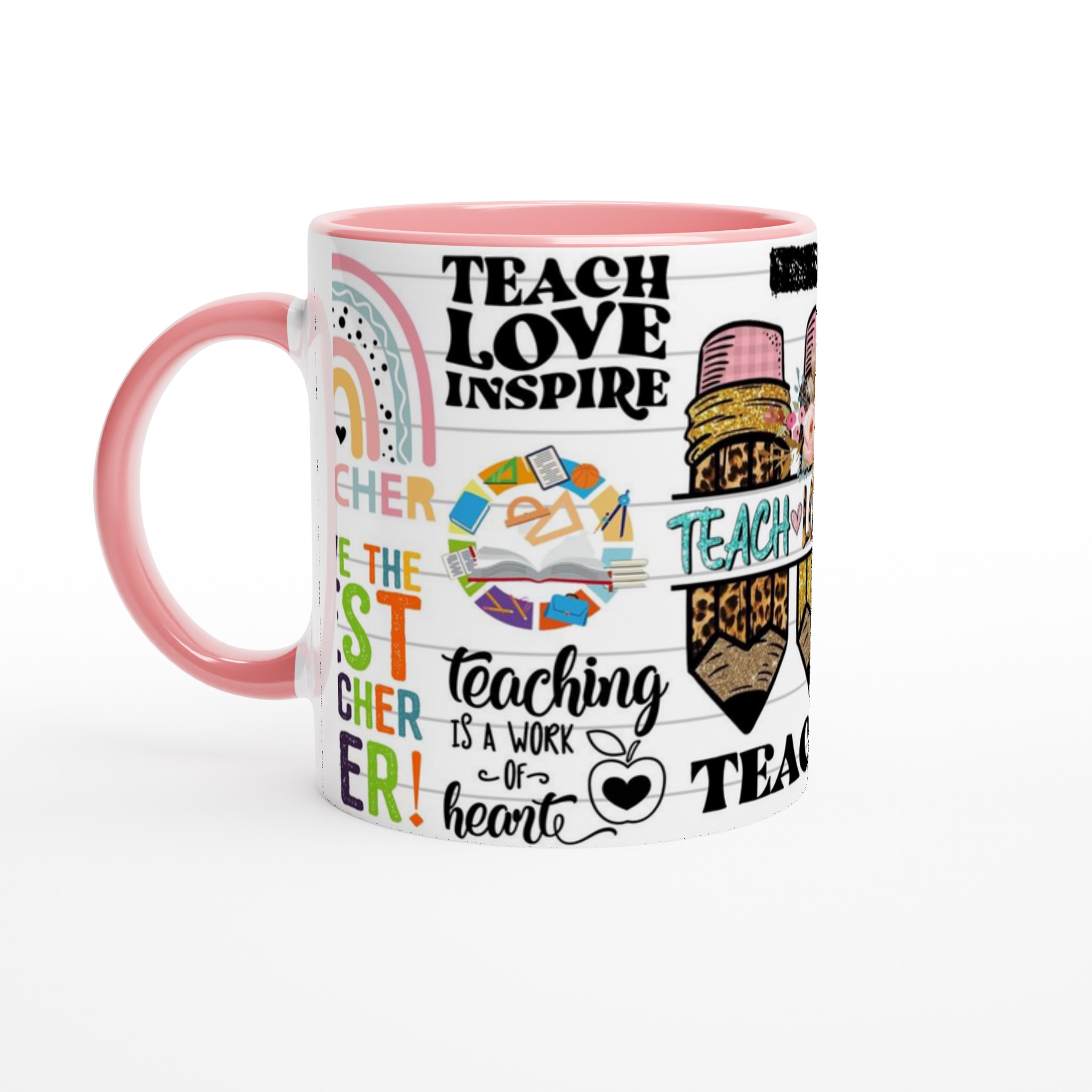Inspirerande Lärarmugg – "Teach Love Inspire" med Färgglada Mottyrken & Valfri Färg! 6 4cba83dc-a873-42dd-864a-b202b222016c