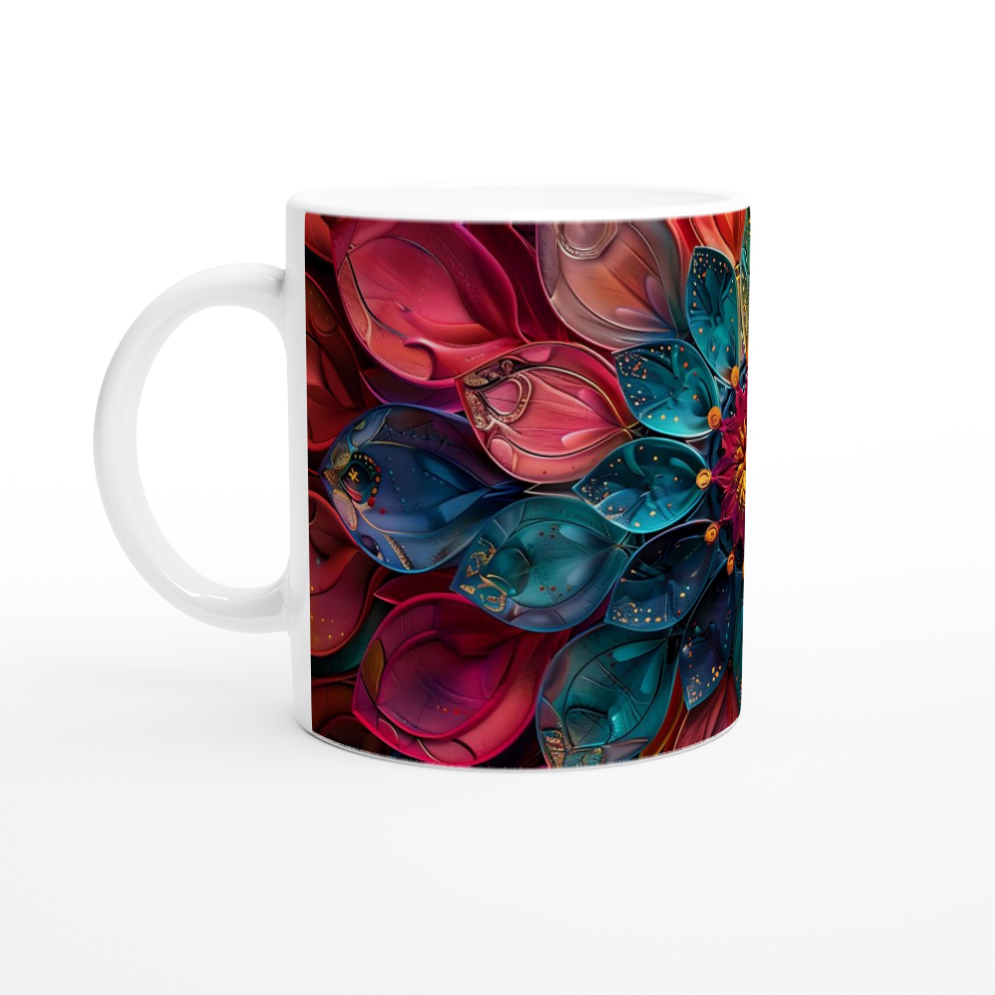 Mångfärgad Lotusmugg – Strålande 11oz Keramisk Mugg för Konstälskaren i Sju Levande Färger 1 4cd7465a-377d-4e2c-9976-cc9612ac0c3a