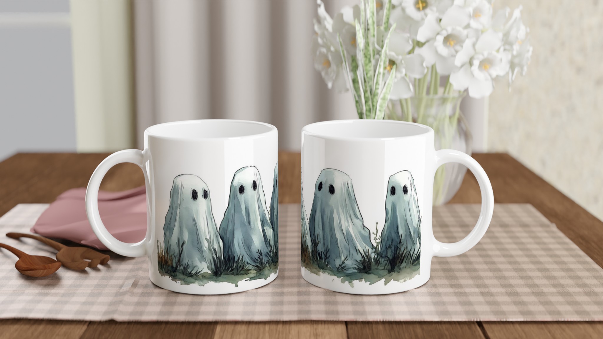 Spöklik sötma: 11oz Keramisk Mugg med bedårande spöken, finns i sju fängslande färger! 10 4d0fe61c-6a9a-4f53-9433-917dfabe0fee