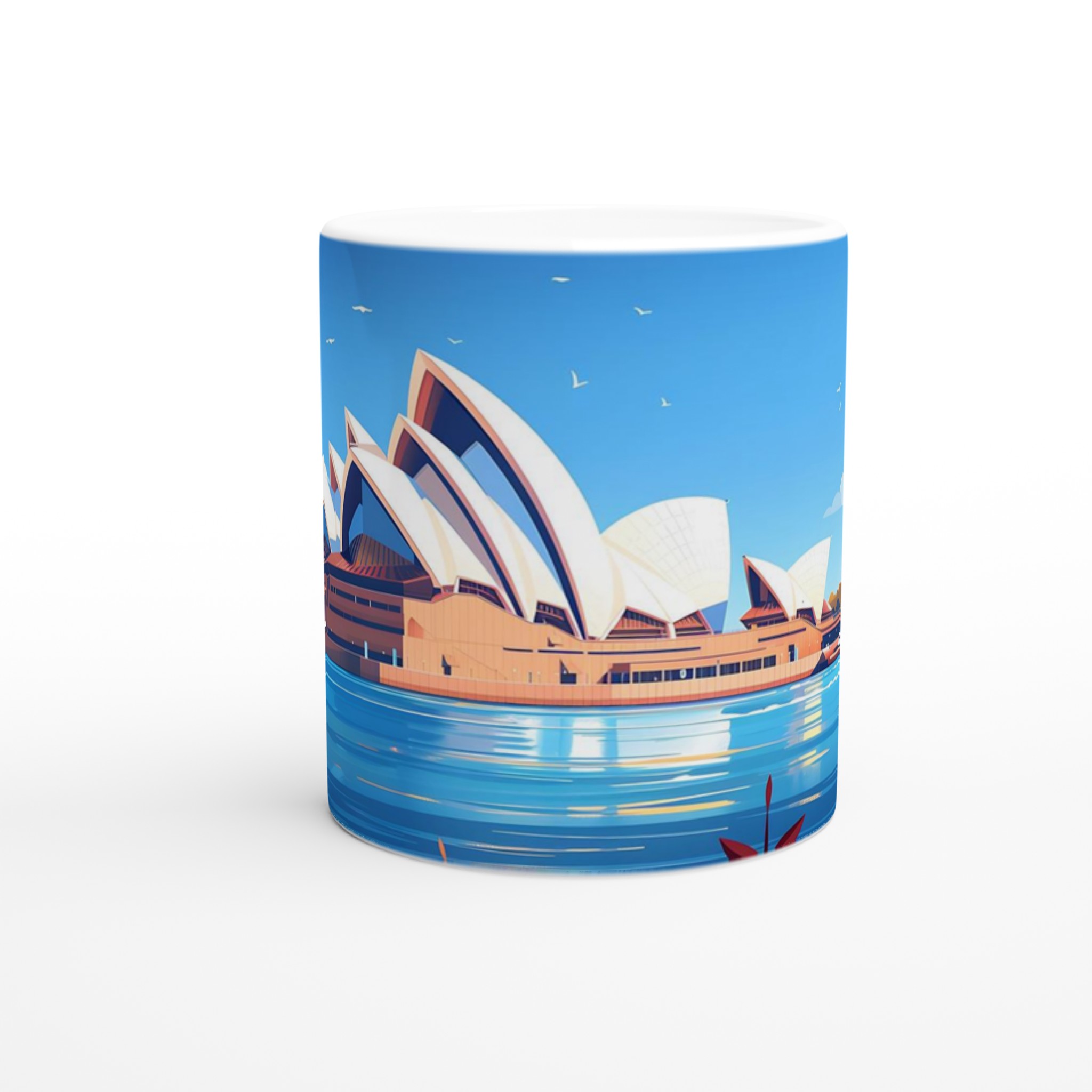 Sydney Opera House Konst Keramikmugg - 11oz Ikonisk Design, Välj Din Färg! 8 4d2f03d6-4c3b-4f47-8c69-513ebaeba6c7