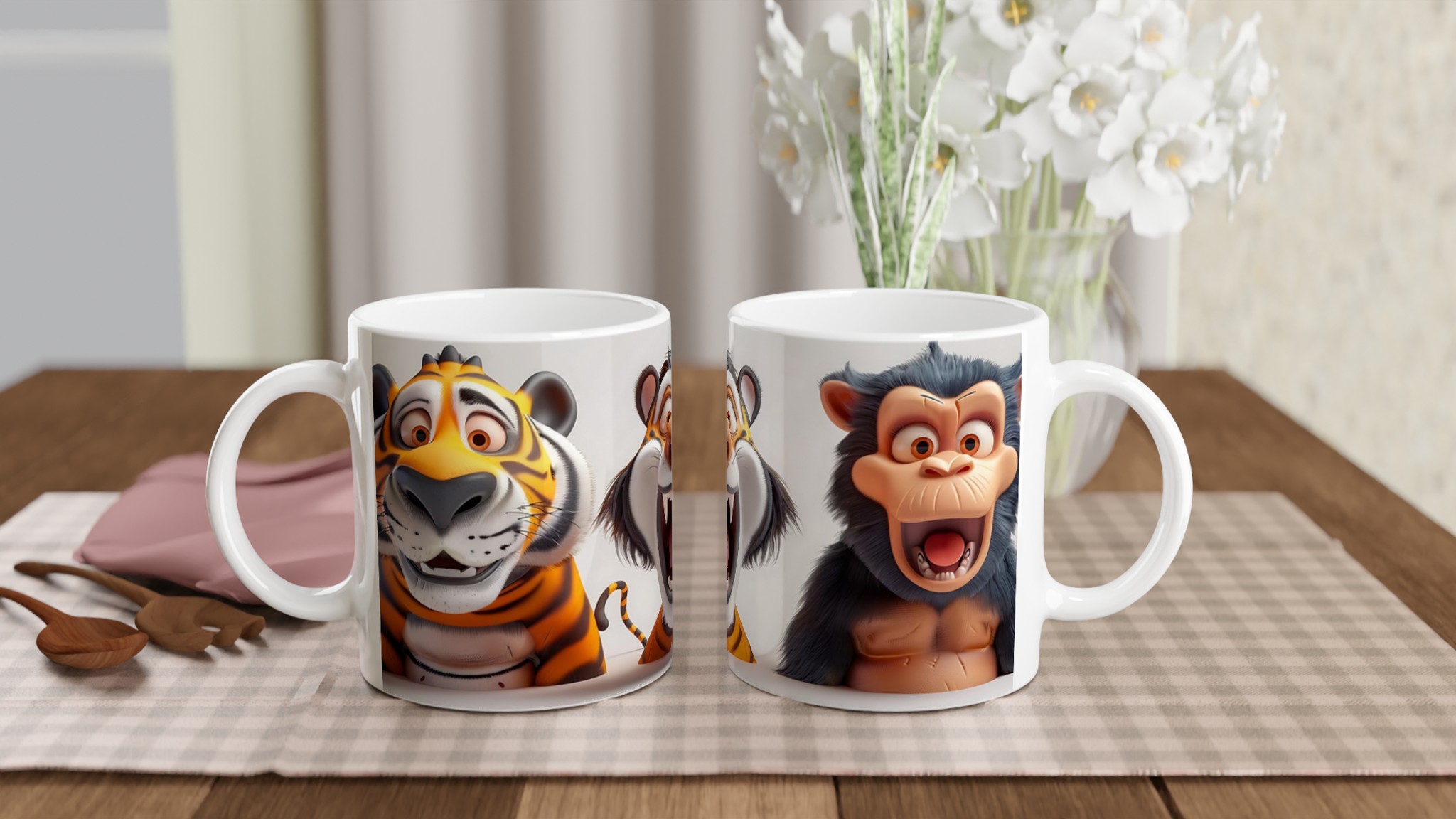 Skämtsamma Djur: 11oz Keramikmugg – Välj bland 7 Livfulla Färger för din Perfekta Kaffestund! 10 4d4632c1-c3ae-4de5-8d5d-1cc97e2fdd43