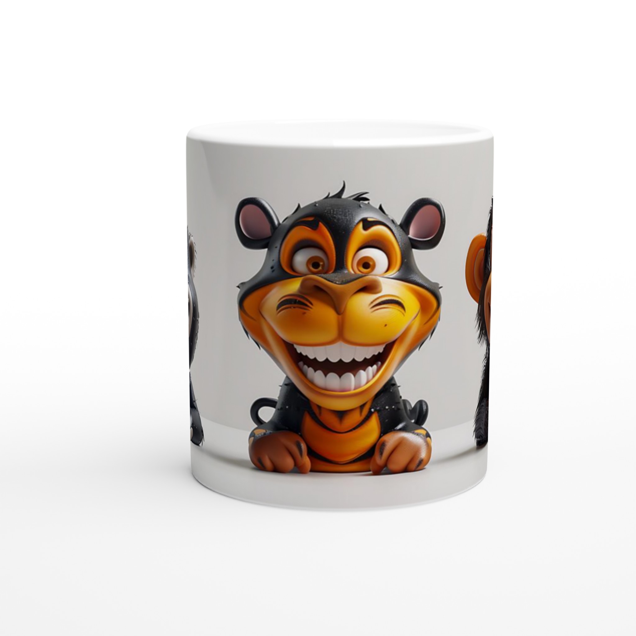 Glad Apa Keramisk Mugg - Rolig Kaffemugg med 3D-inspirerad Design 9 4d4bcc4f-2f04-4edb-890e-e87670c1e84f